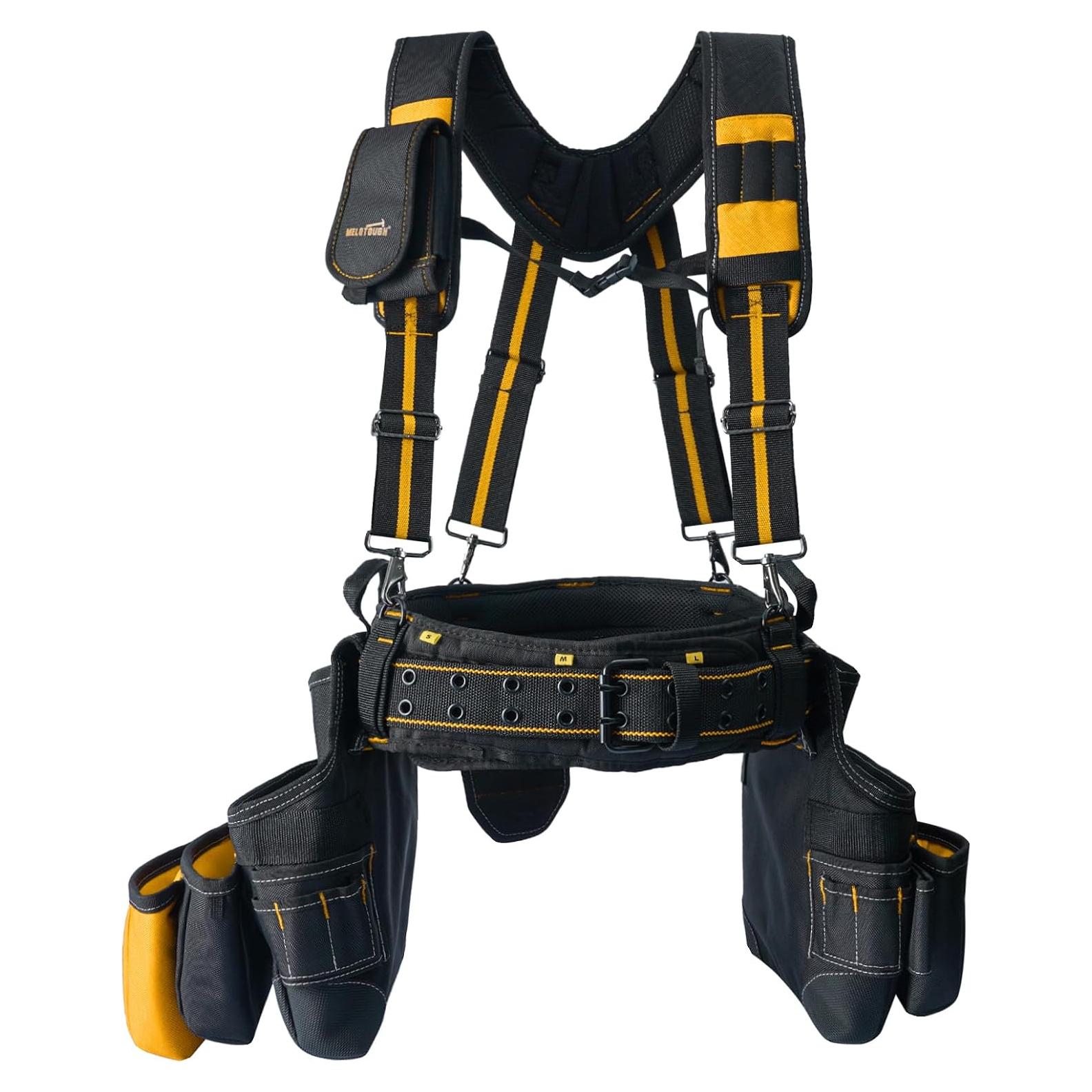 Cinturón de Herramientas MELOTOUGH 28 Bolsillos Amarillo