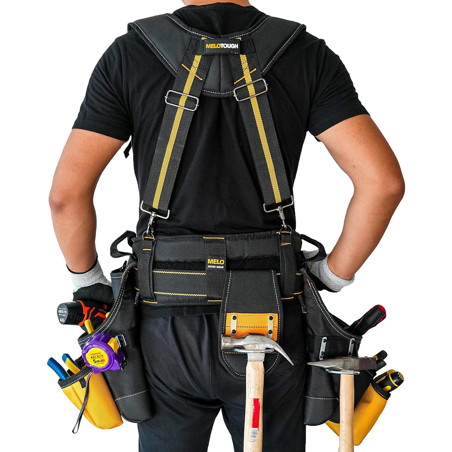 Cinturón de Herramientas MELOTOUGH 28 Bolsillos Amarillo