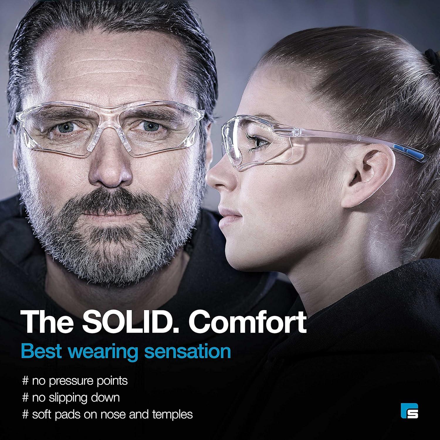 Gafas de Seguridad SolidWork Lente Transparente Antivaho