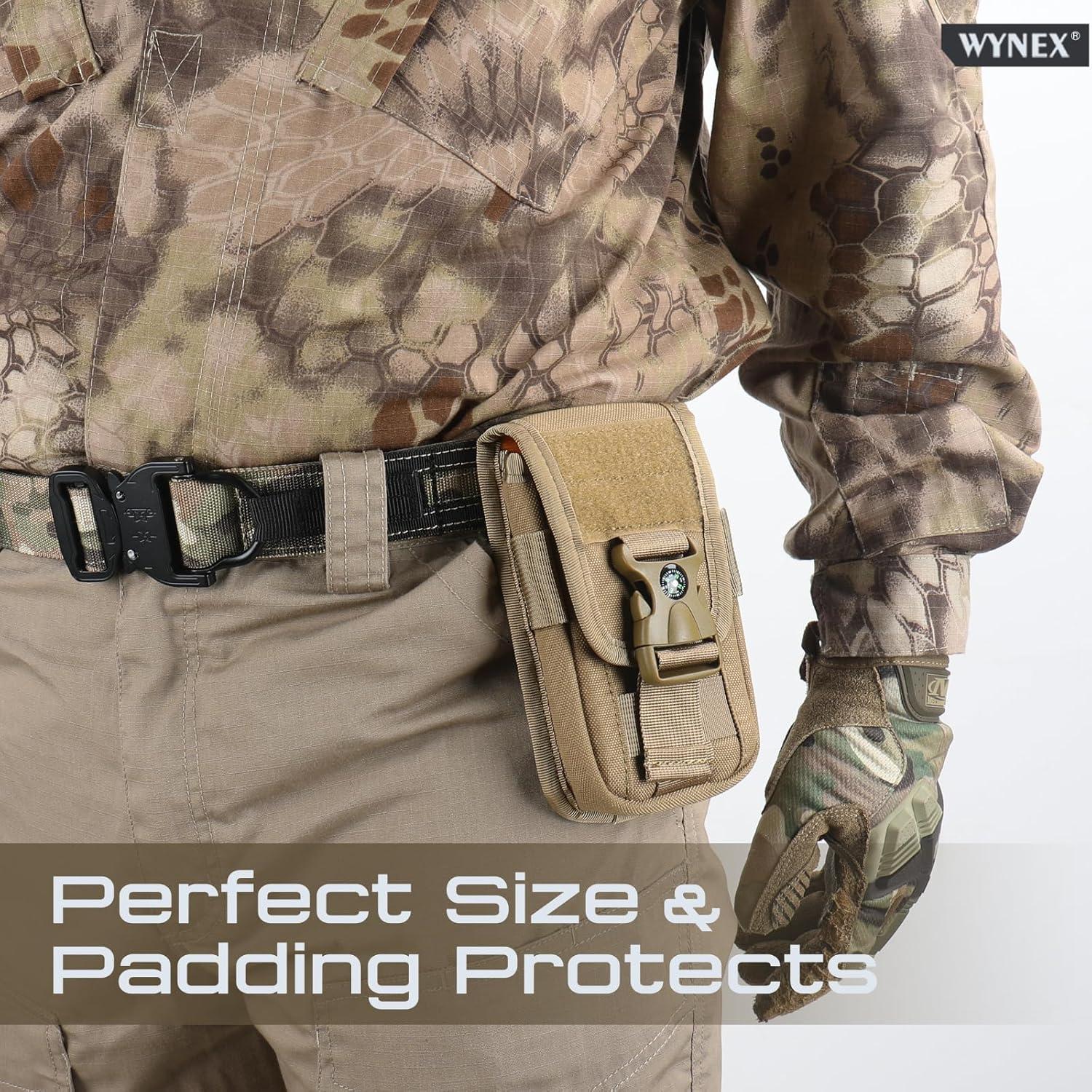 Funda táctica WYNEX para teléfono Molle con brújula