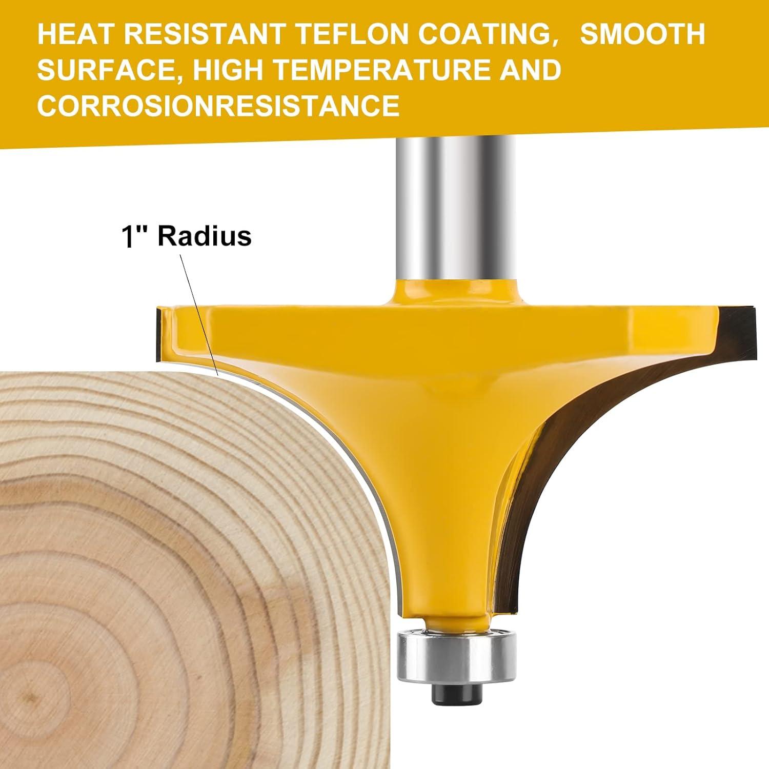 Fresa de Redondeo 1/2" Vástago Carburo Radio 1" Yueqing