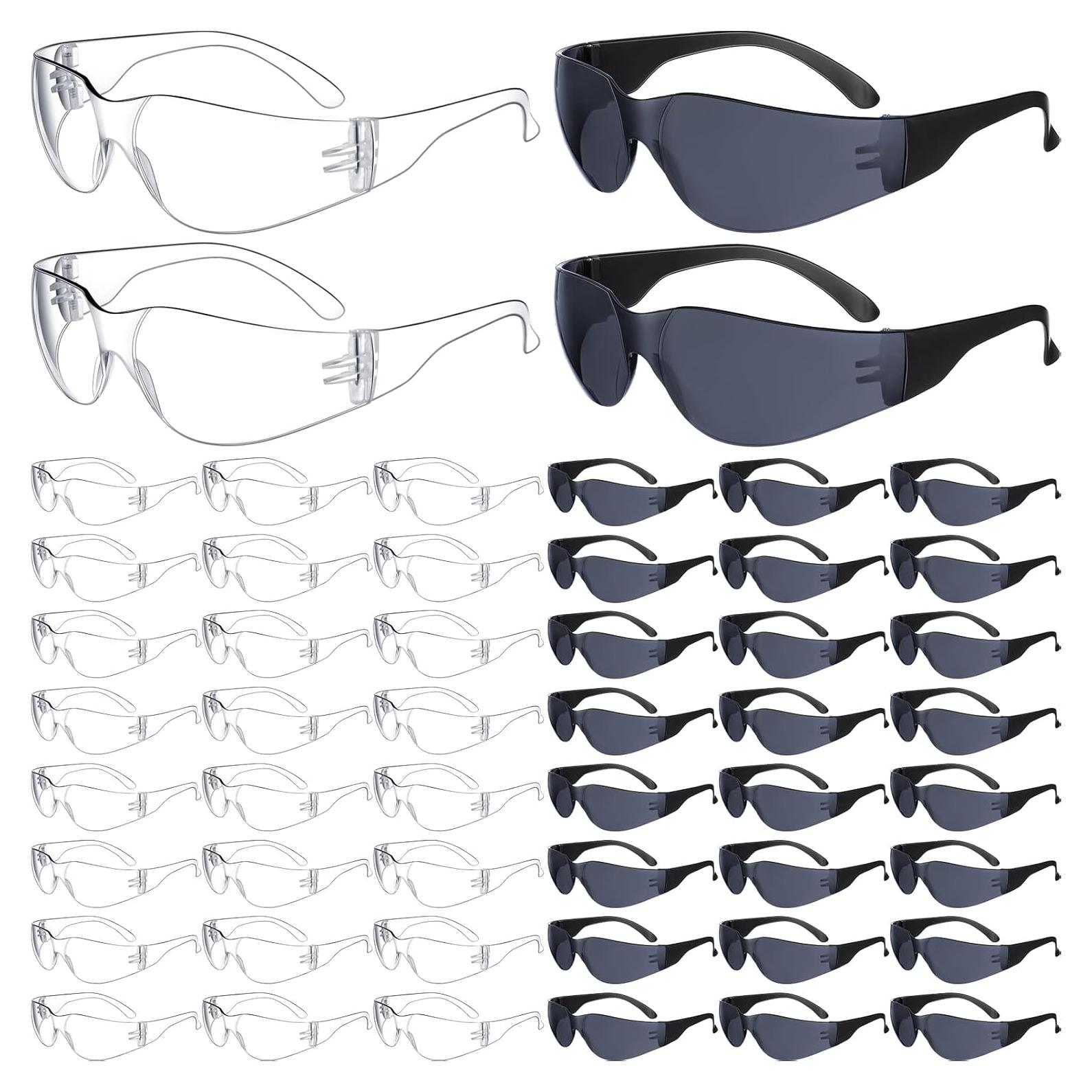 Paquete de 48 Gafas de Seguridad Transparentes Policarbonato