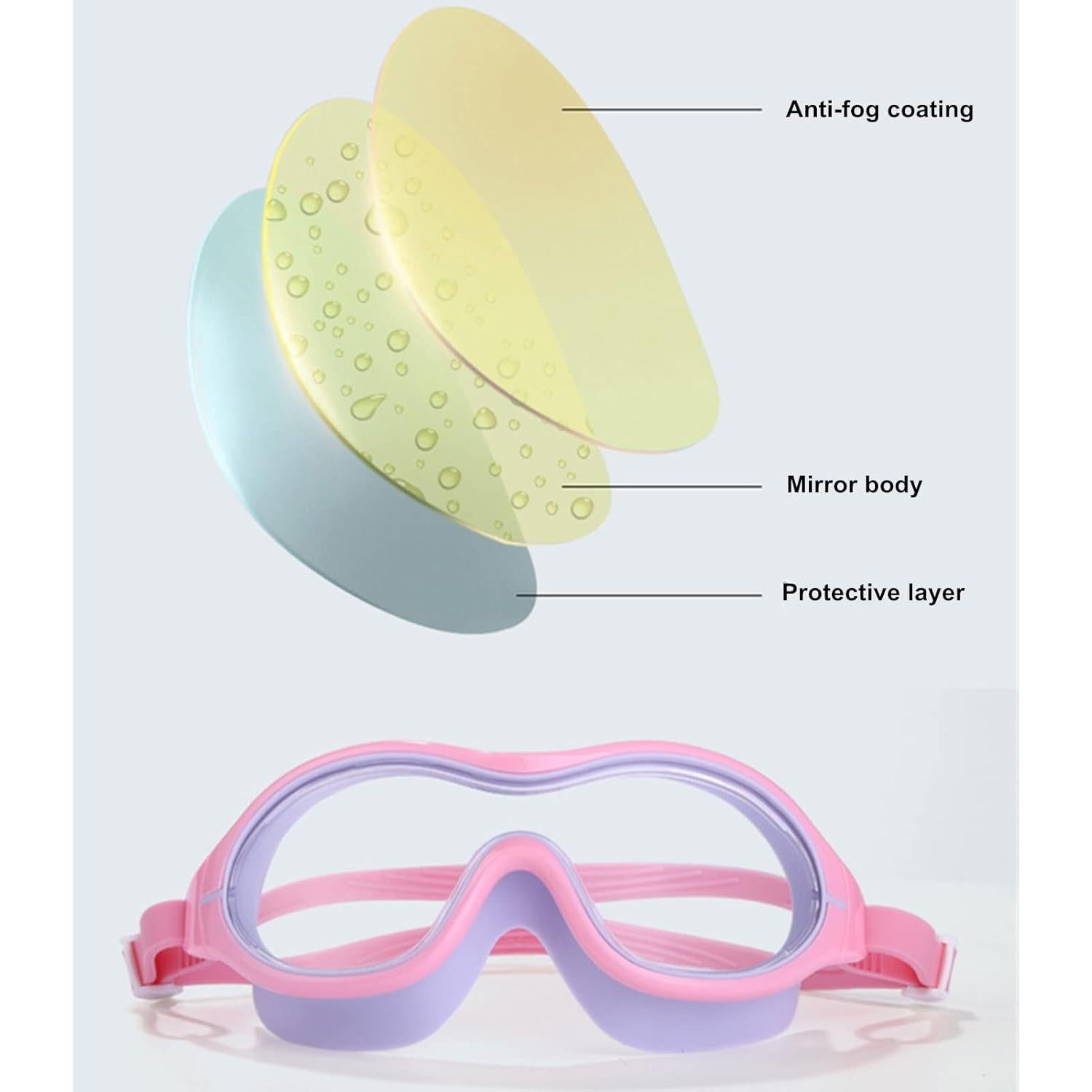 Gafas de Natación Unisex Ajustables Antiempañante UV