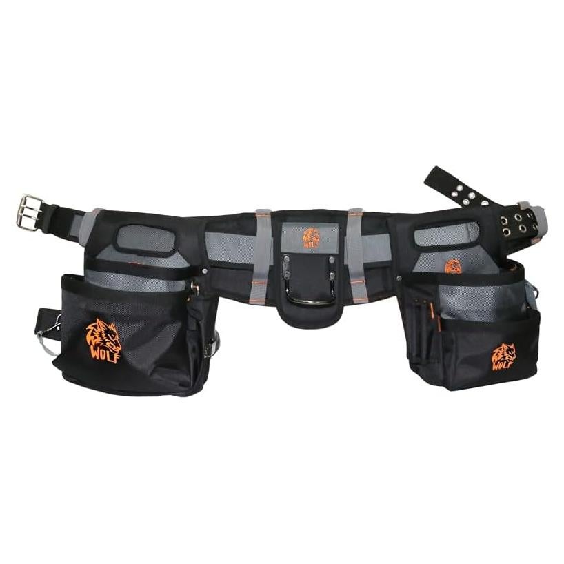 Cinturón de Herramientas WOLF WTB300 Reforzado con 29 Bolsillos