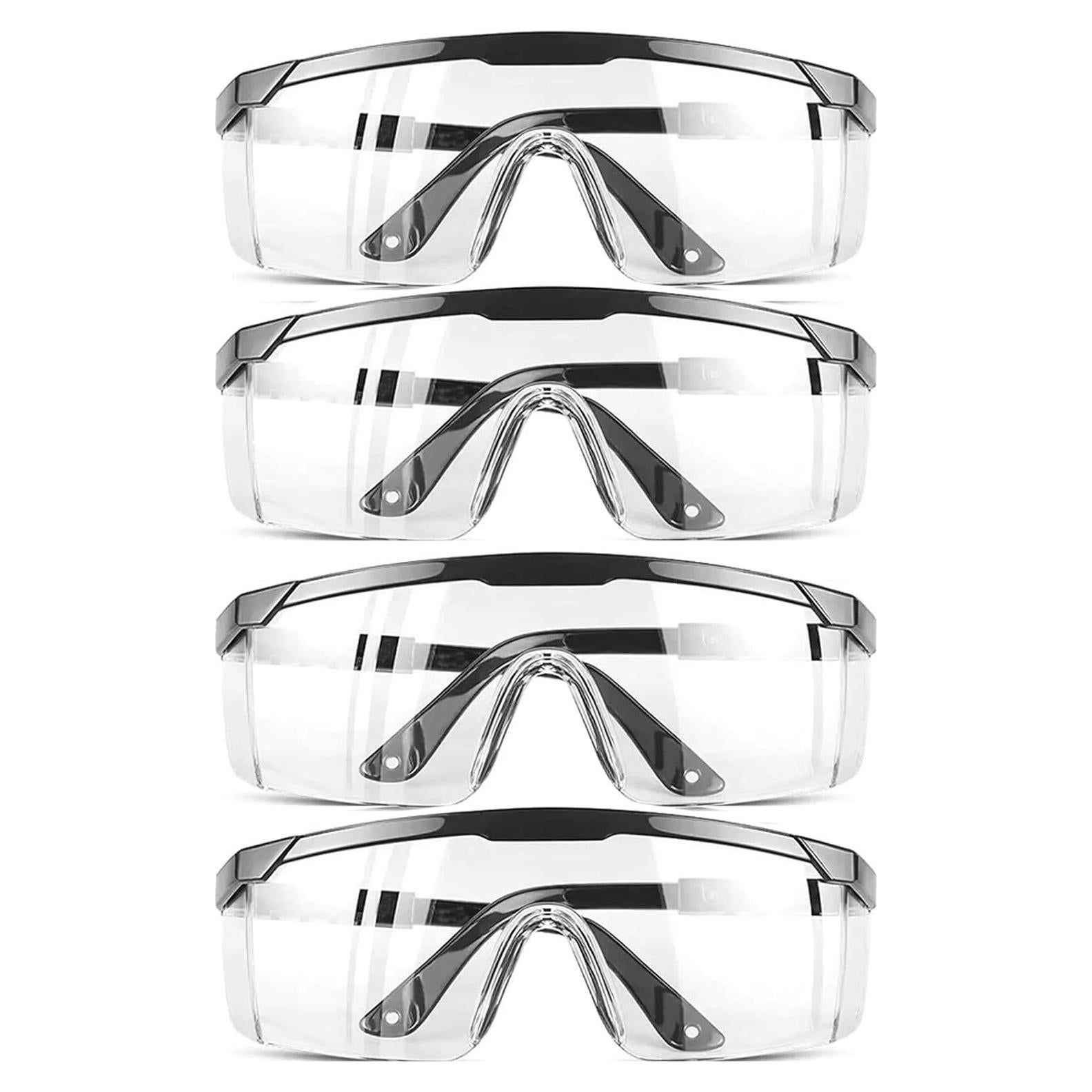 Gafas de Seguridad Antivaho Transparentes 4 Pack - Protección Ocular