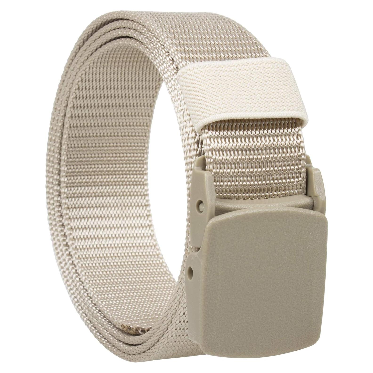 Cinturón Táctico Militar Gelante Beige 120 cm Sin Níquel