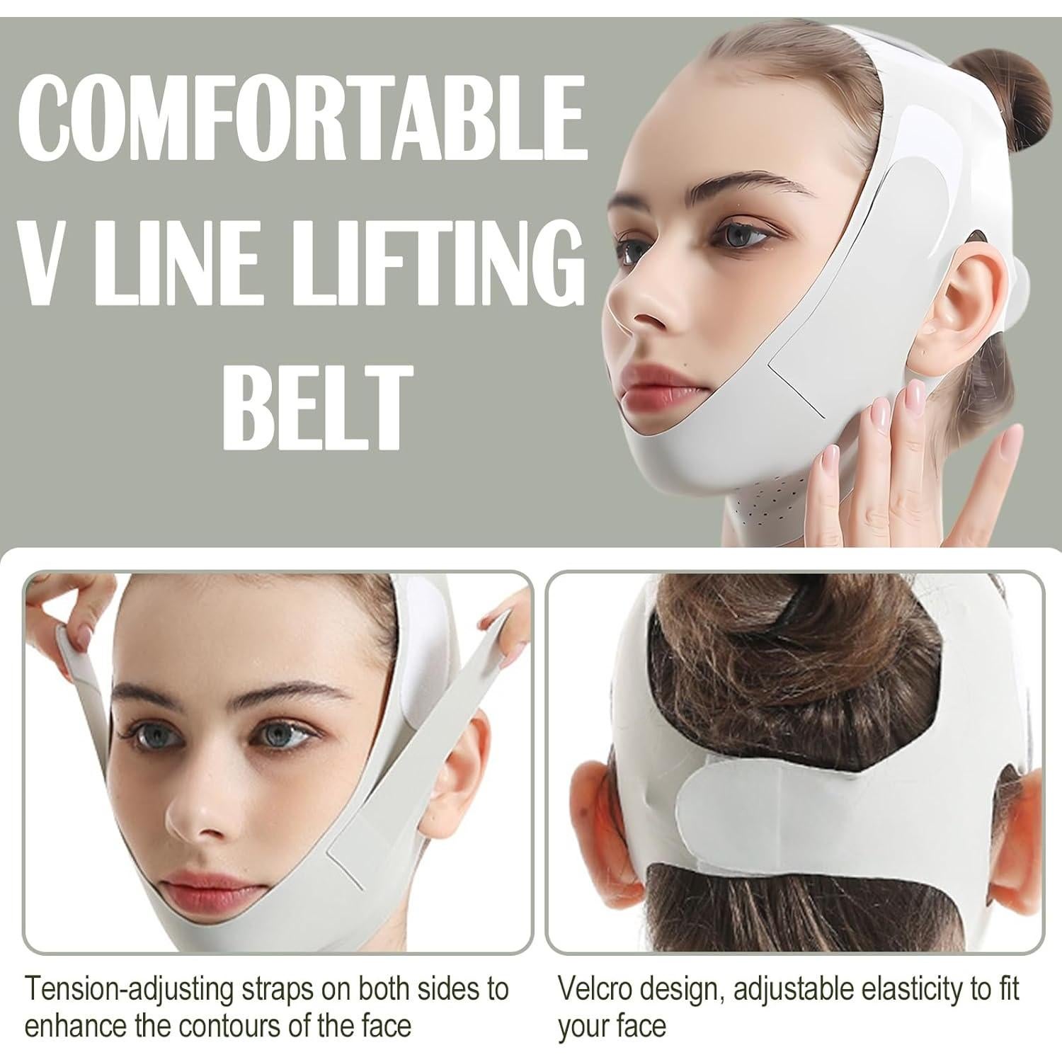 Correa para Barbilla Ljiarui Verde - Elevador Facial Reutilizable