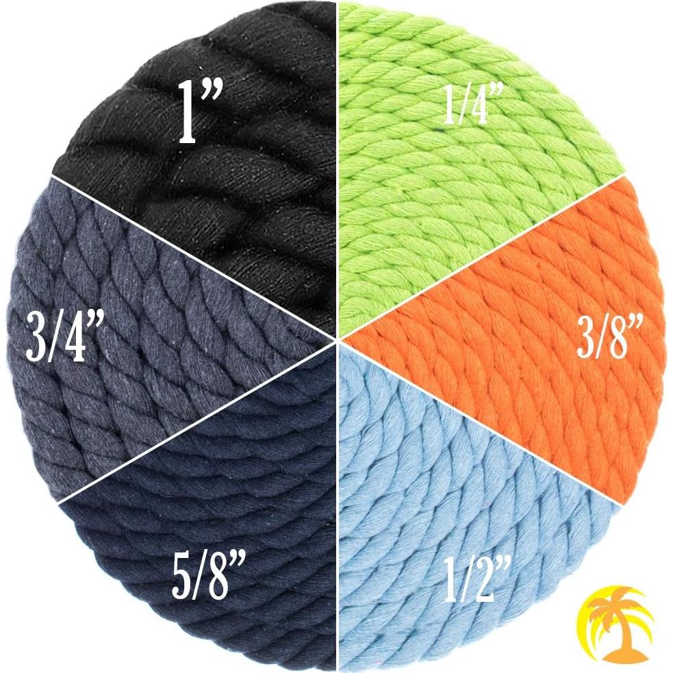 Cuerda de Algodón Trenzada West Coast Paracord 1 Pulgada 10 Pies