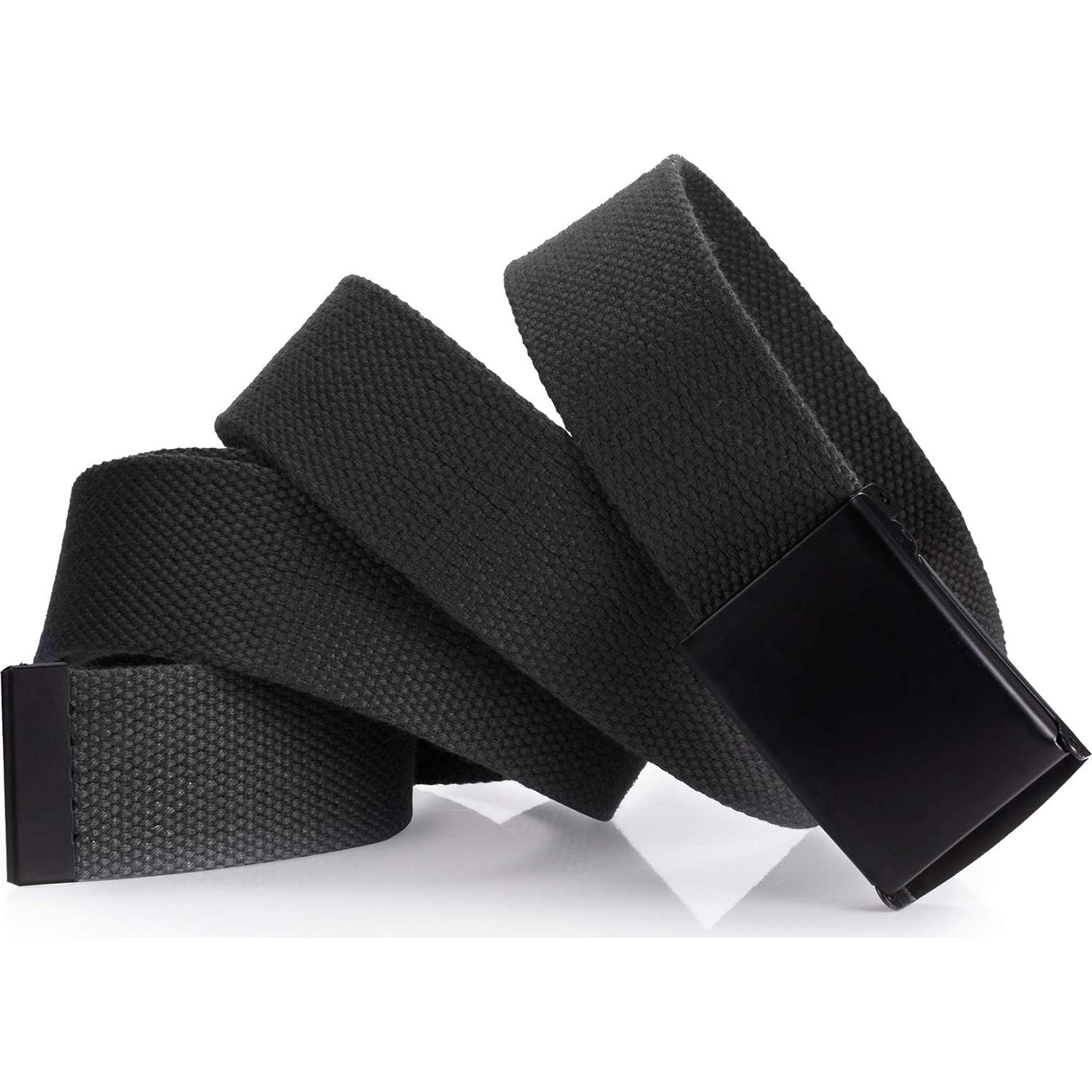 Cinturón de Lona Ajustable Mile High Life hasta 132 cm Negro