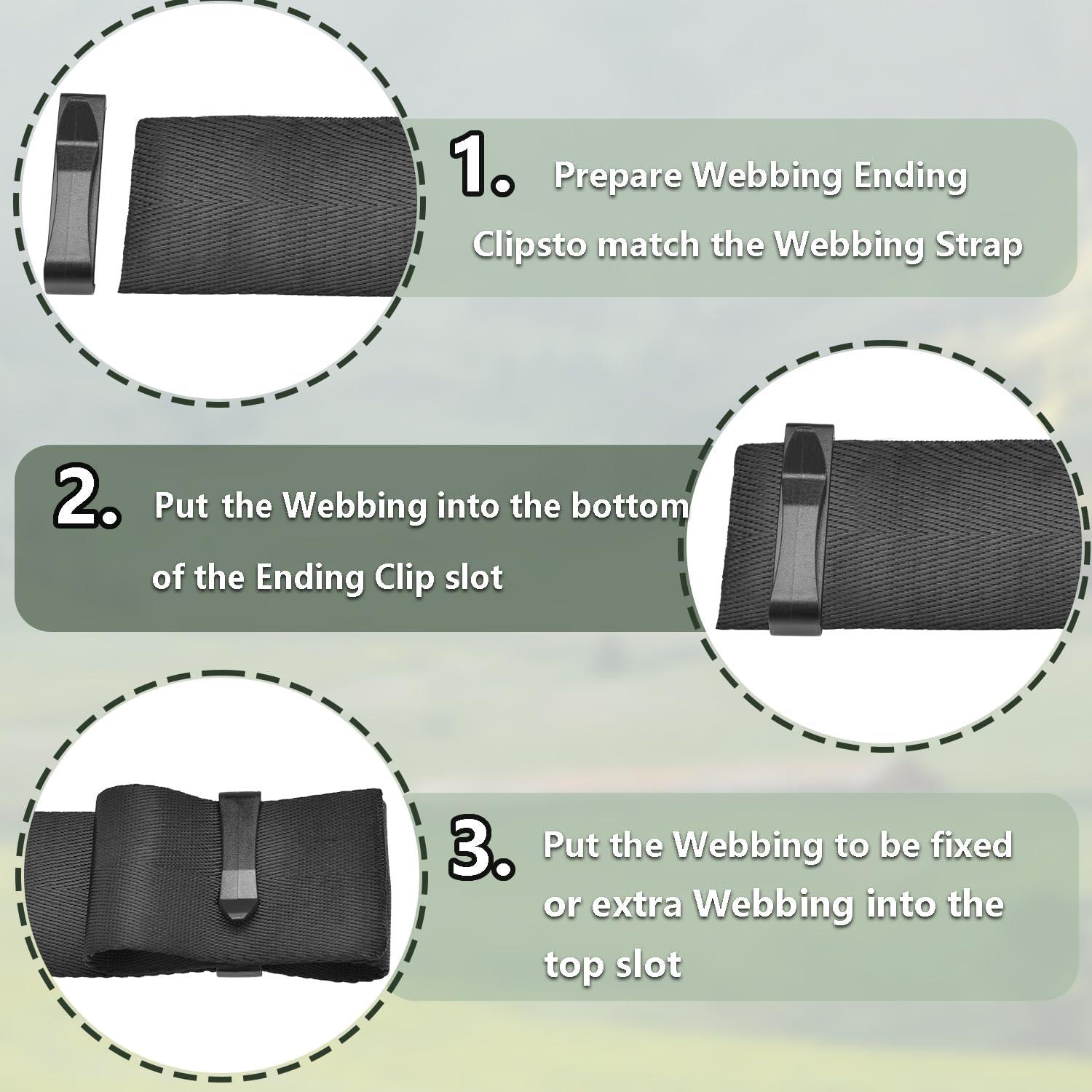 Clip de Cinta Plástica CooBigo 5,08 cm Paquete de 20