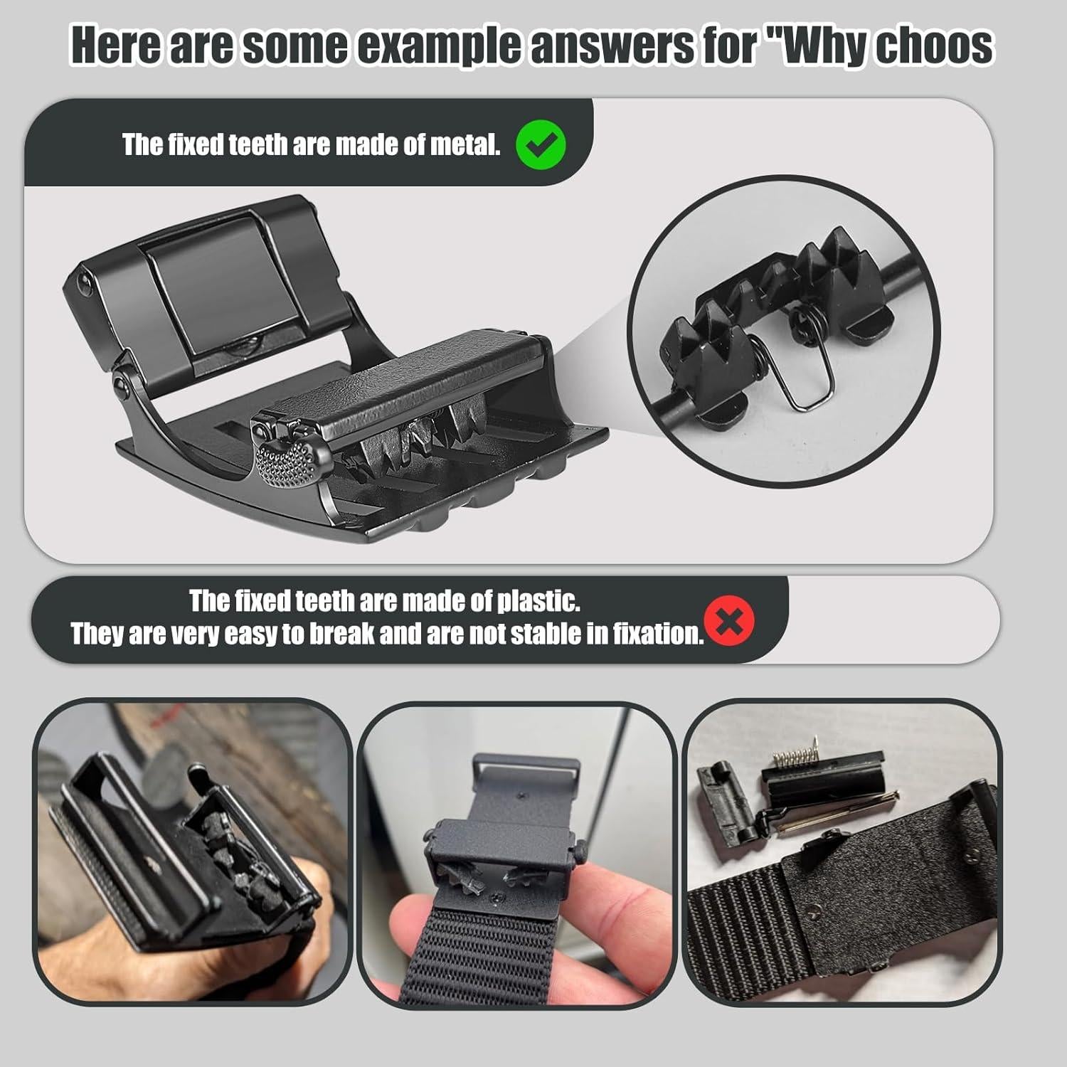 Cinturón de Hombre KingMoore 2 Pack Nylon Ajustable 3,18 cm