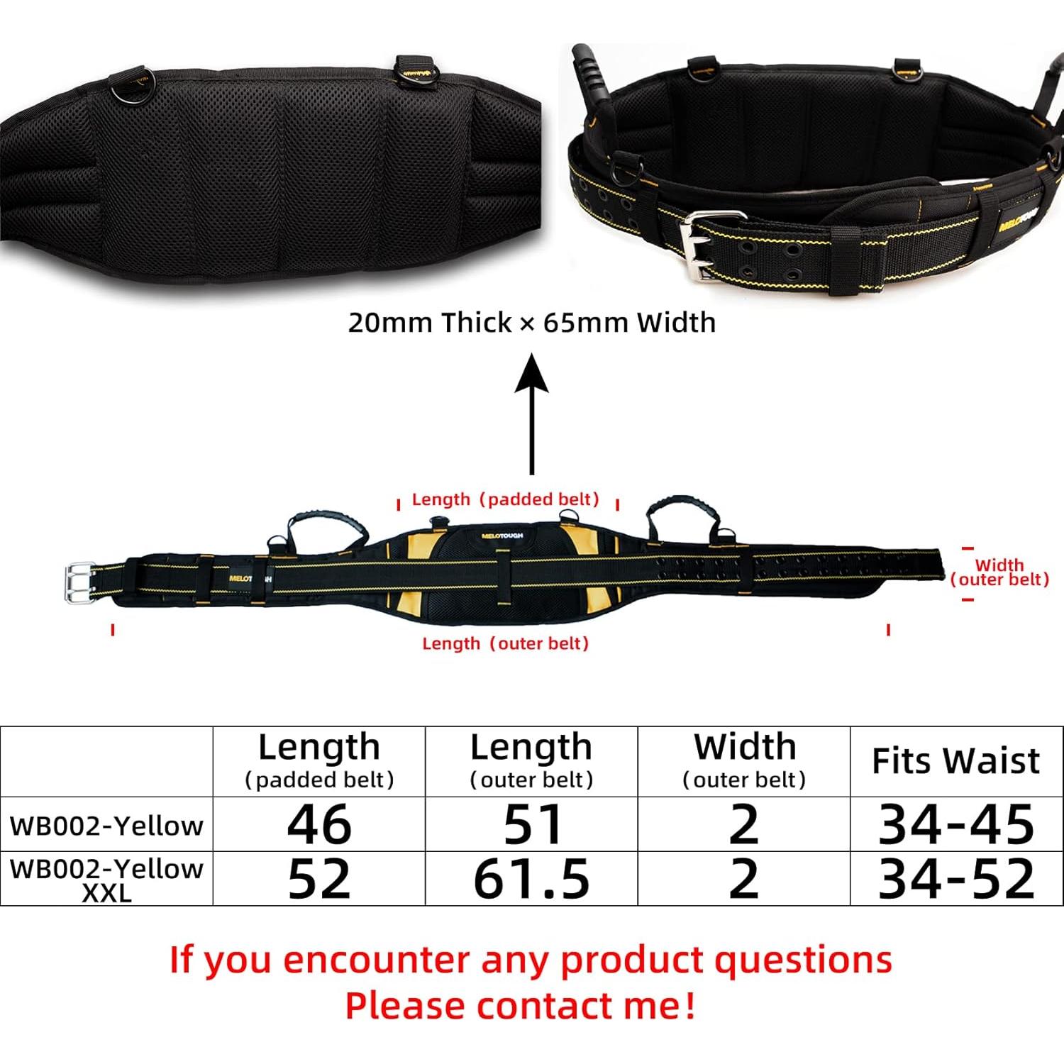 Cinturón de herramientas MELOTOUGH Tradesman Pro acolchado