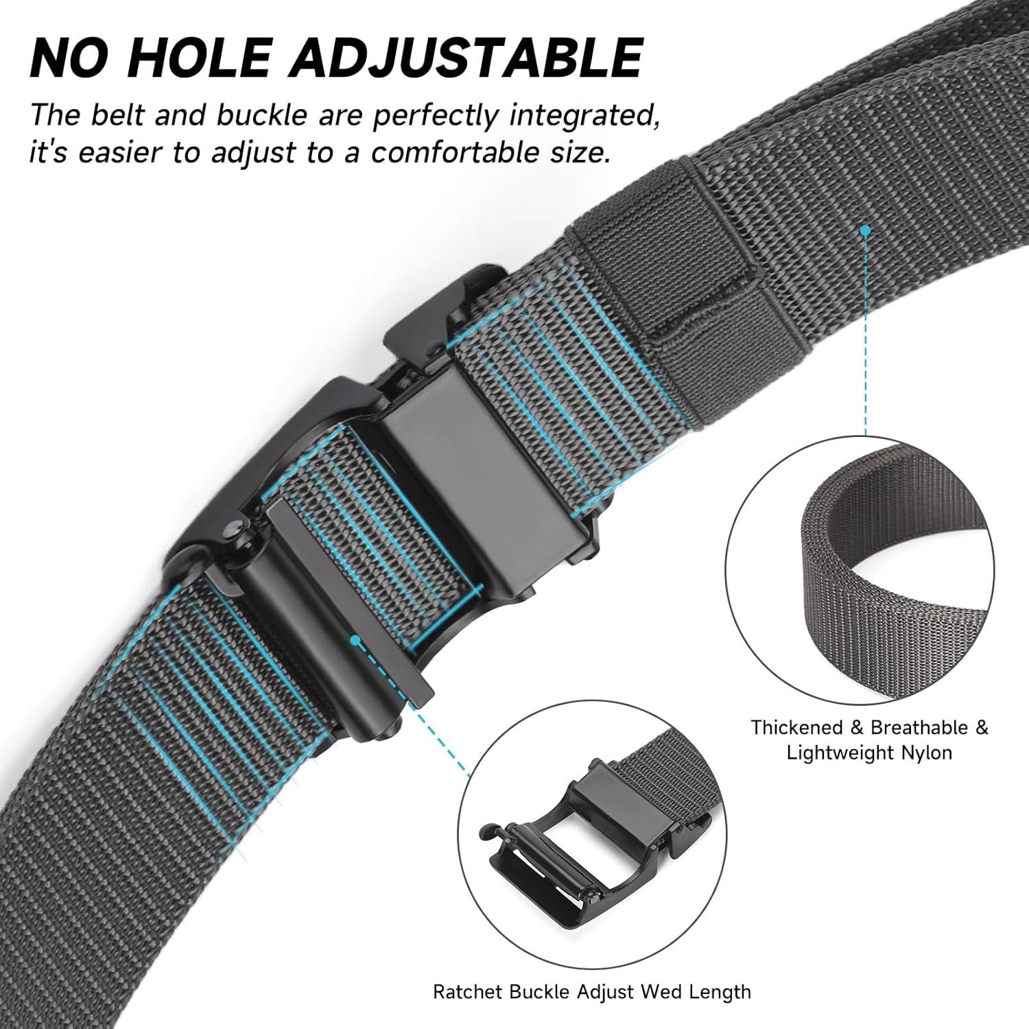 Cinturón Táctico GOIACII para Hombres Nylon Ajustable