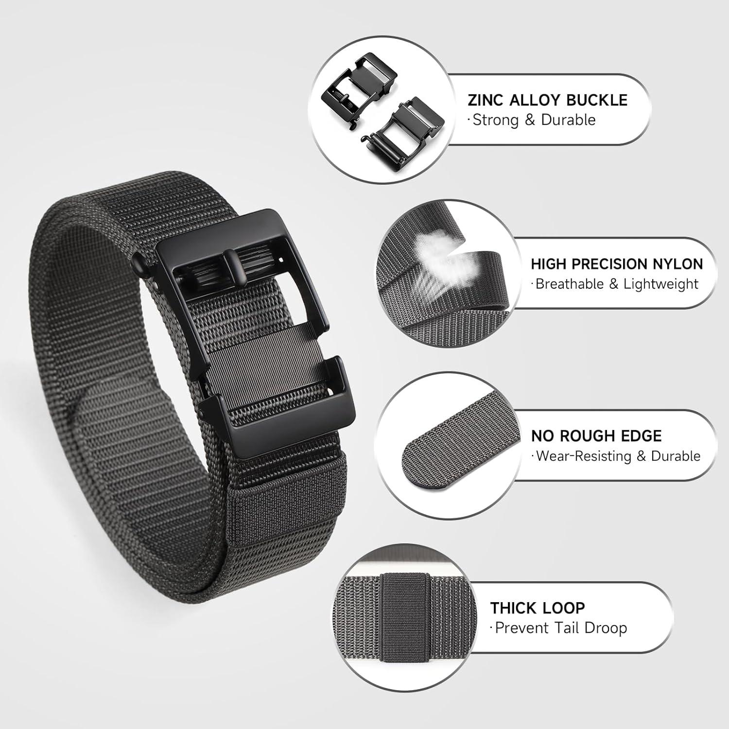 Cinturón Táctico GOIACII para Hombres Nylon Ajustable