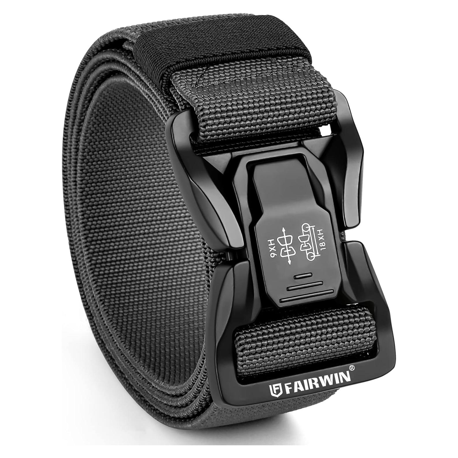 Cinturón Táctico FAIRWIN para Hombre 3.81 cm Liberación Rápida