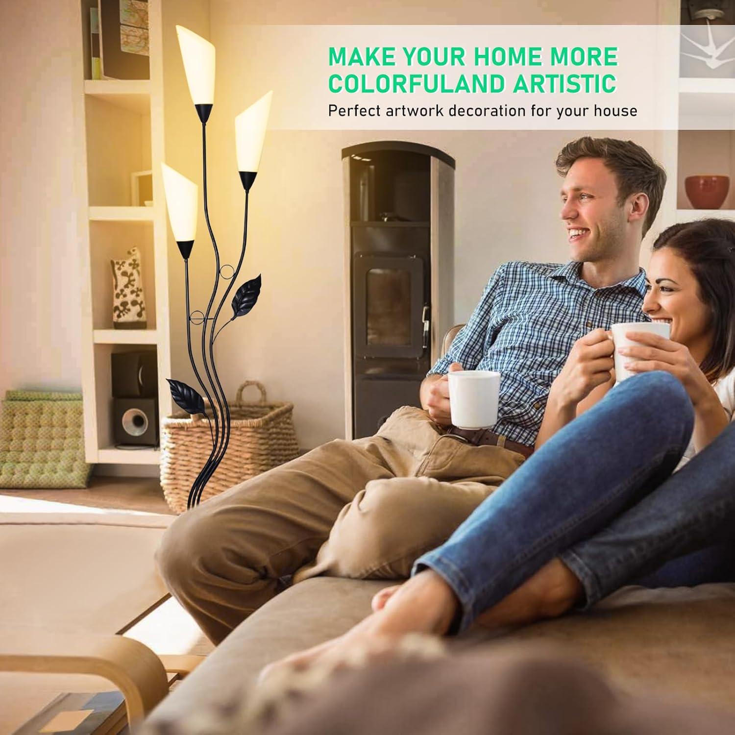 Lámpara de Pie JBZ Flower LED Regulable 1200LM 3 Temperaturas