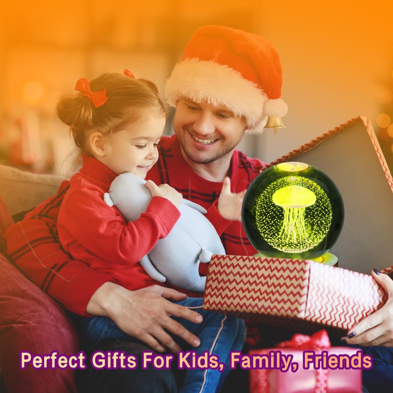 Lámpara 3D Medusa YAZJIWAN 8 cm Cambio de Color LED