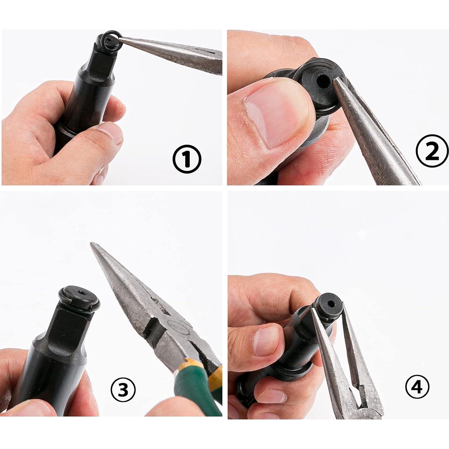 5 Juegos de Anillos de Retención 1/2" TUZkozs - Acero Aleado