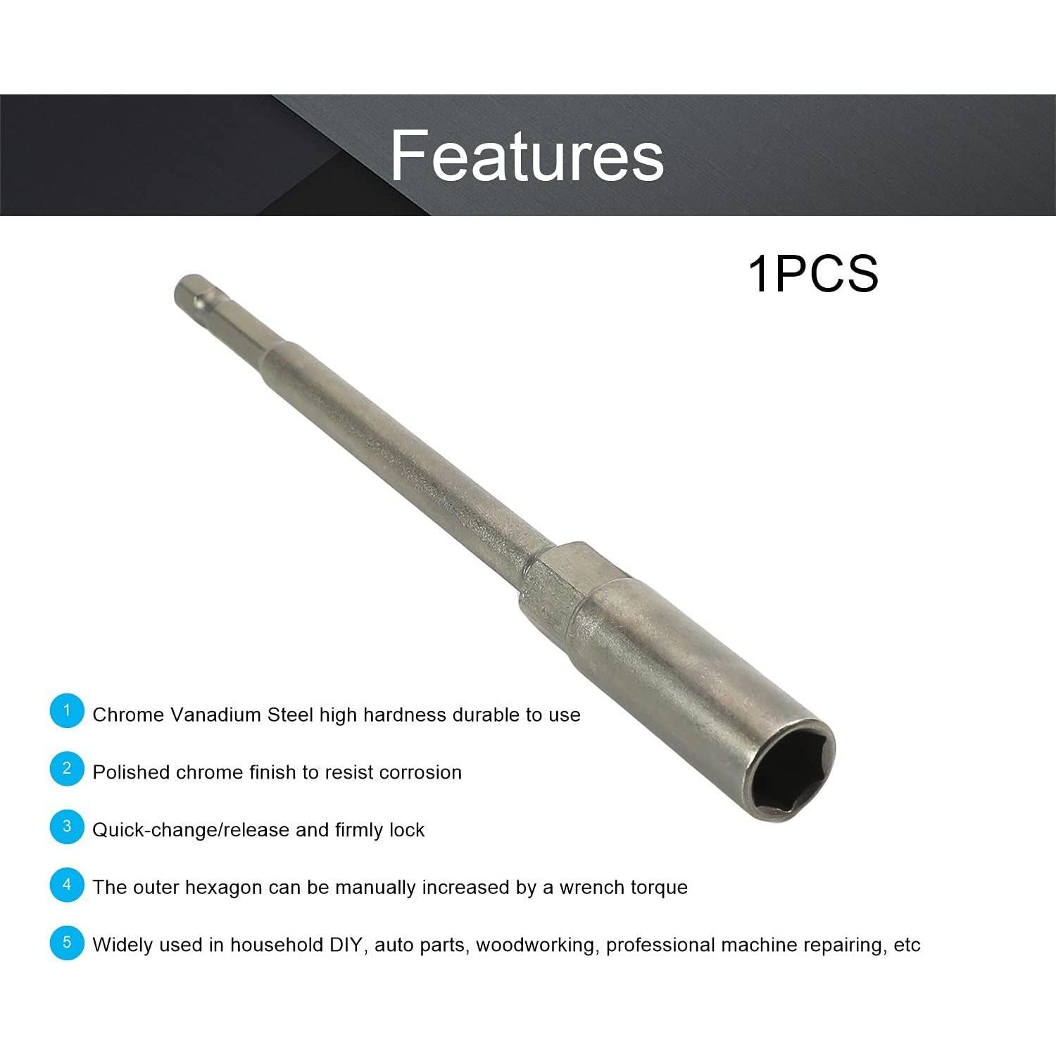 Cambiador Rápido Hexagonal Utoolmart 10mm 150mm Acero