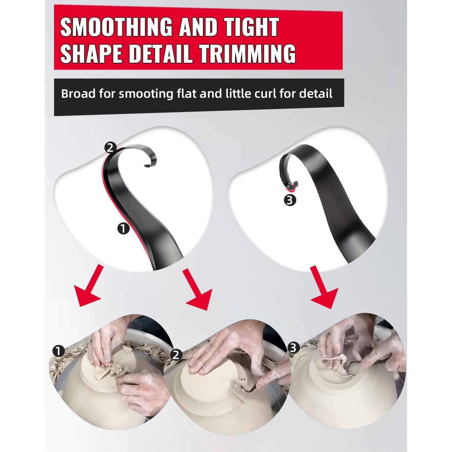 Herramienta de Recorte de Cerámica EROFORMOS Doble Extremo 20 cm