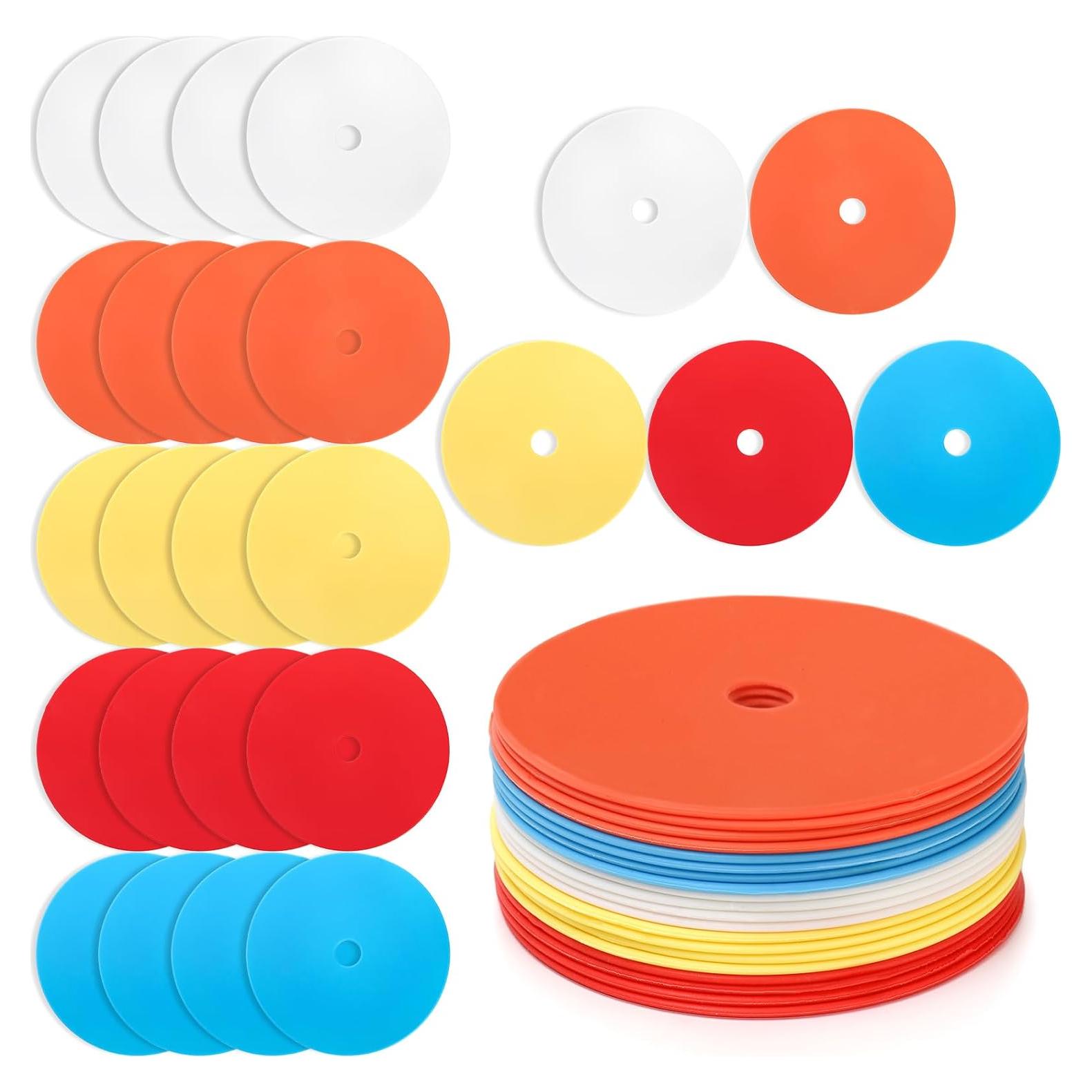 20 Conos Planos Eorbow 15 cm Antideslizantes para Entrenamiento