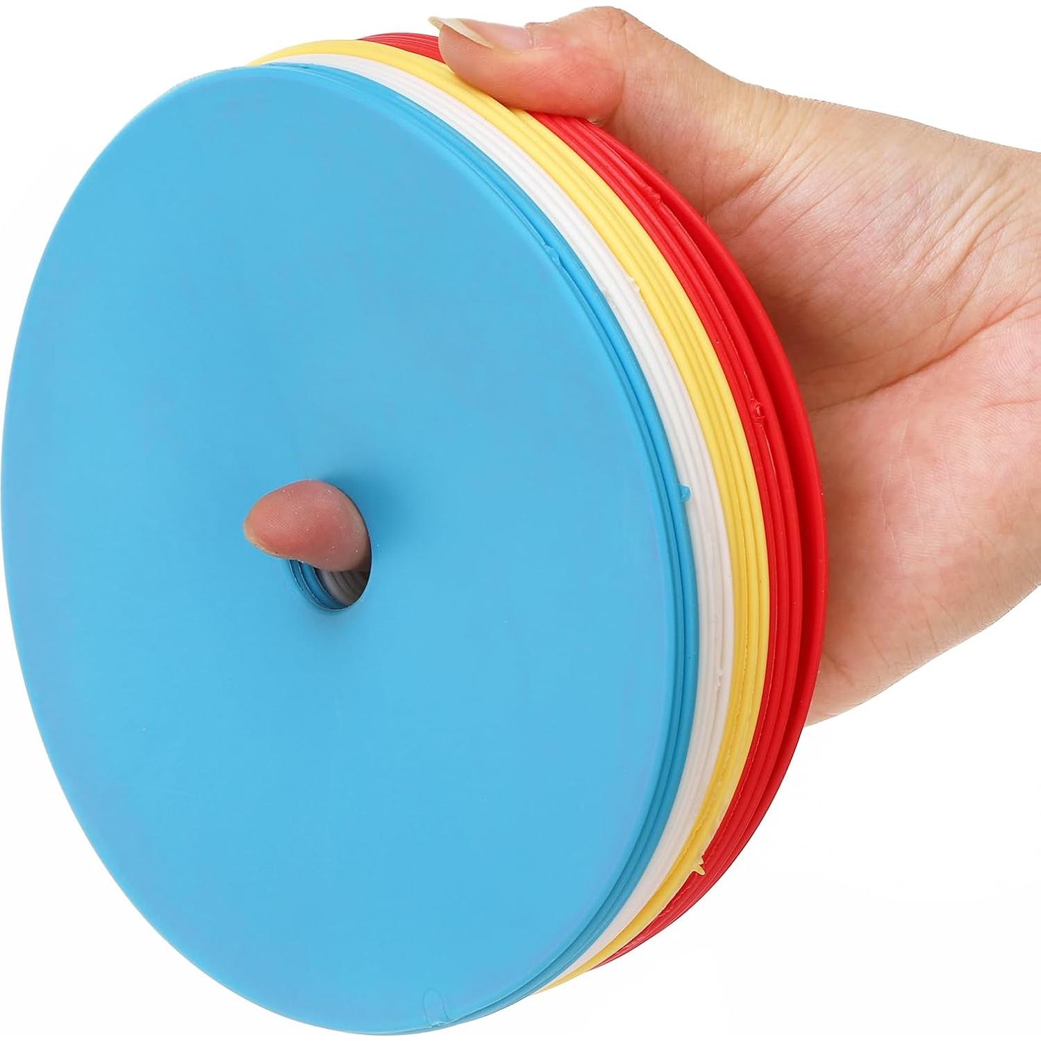 20 Conos Planos Eorbow 15 cm Antideslizantes para Entrenamiento