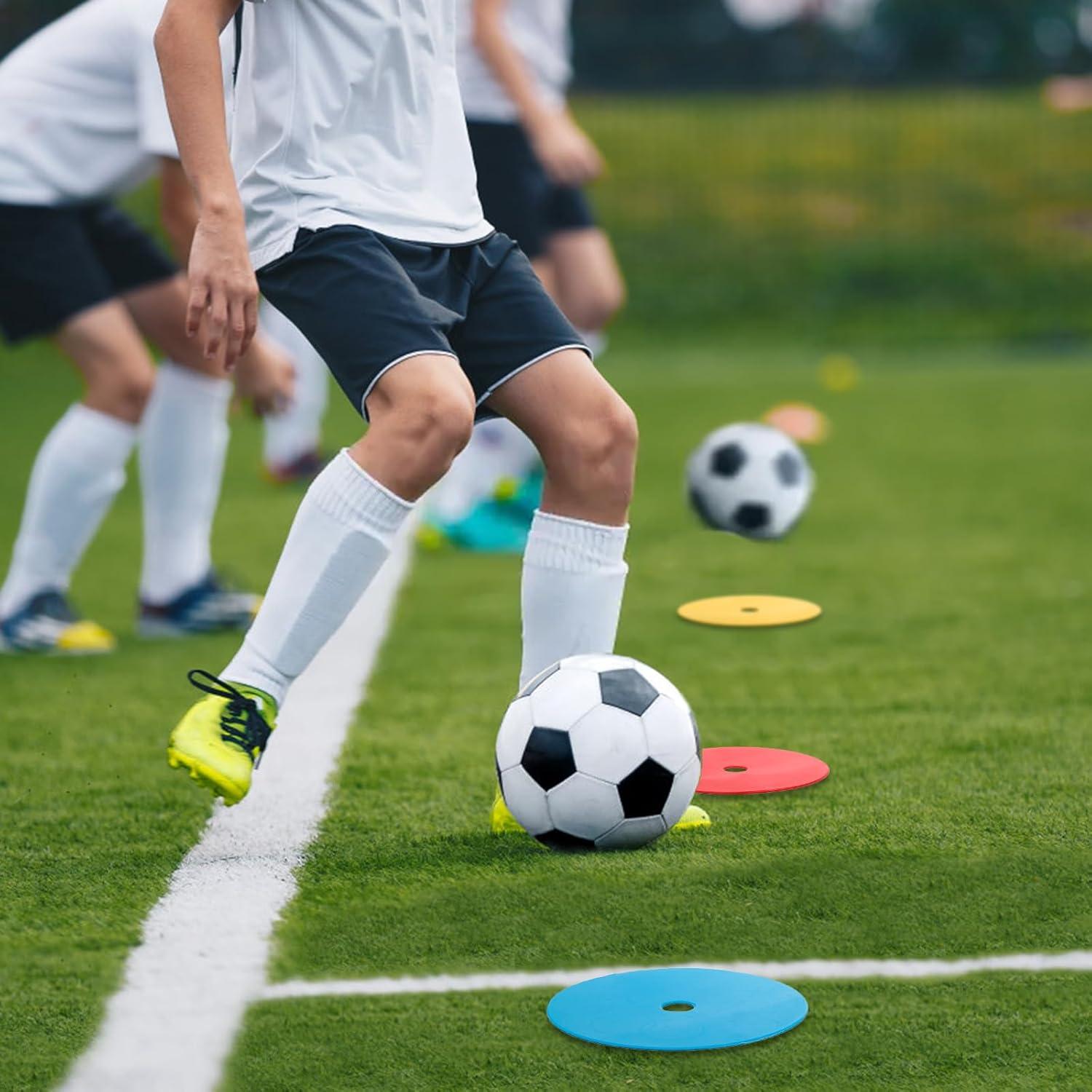 20 Conos Planos Eorbow 15 cm Antideslizantes para Entrenamiento