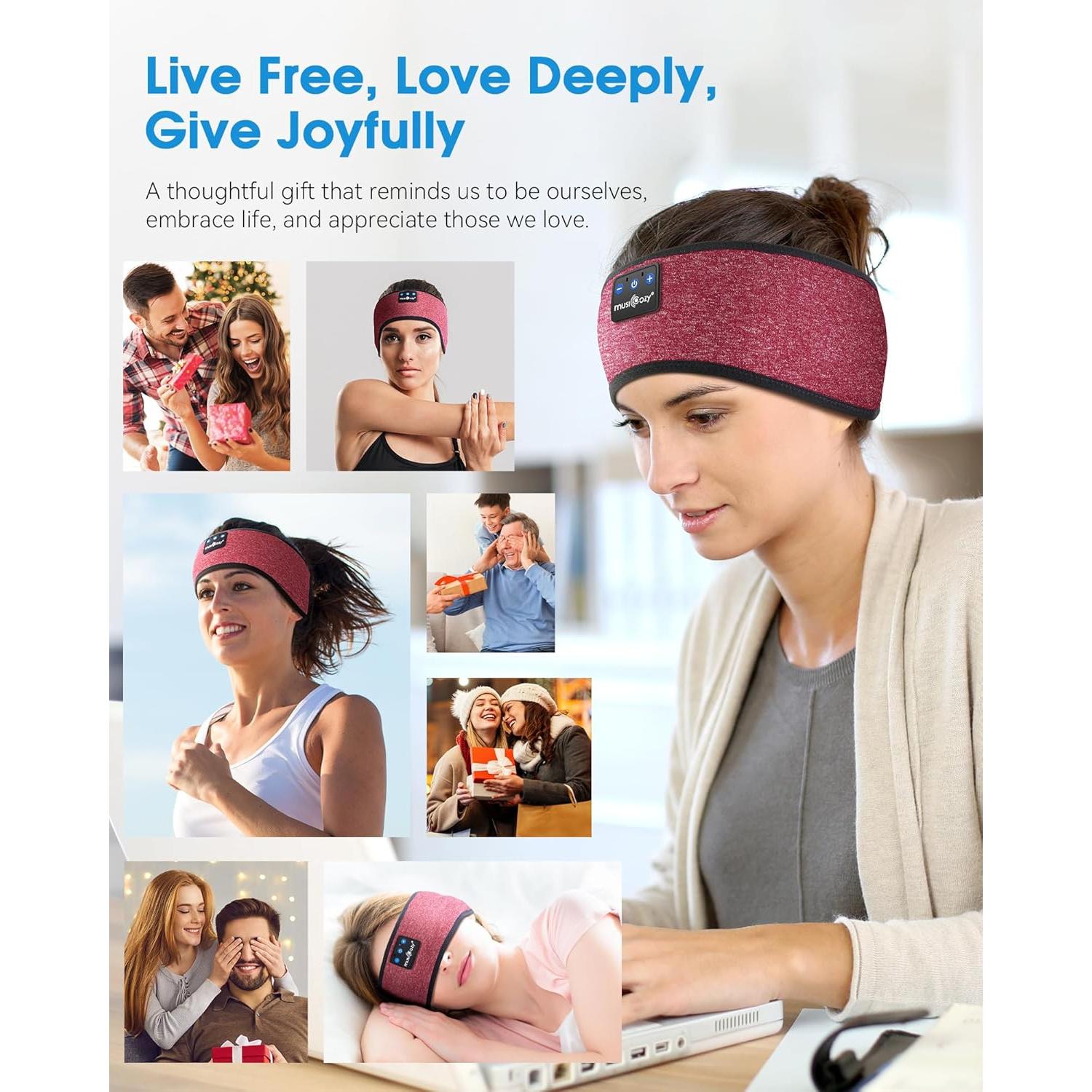 Auriculares Inalámbricos Bluetooth MUSICOZY Banda para Dormir