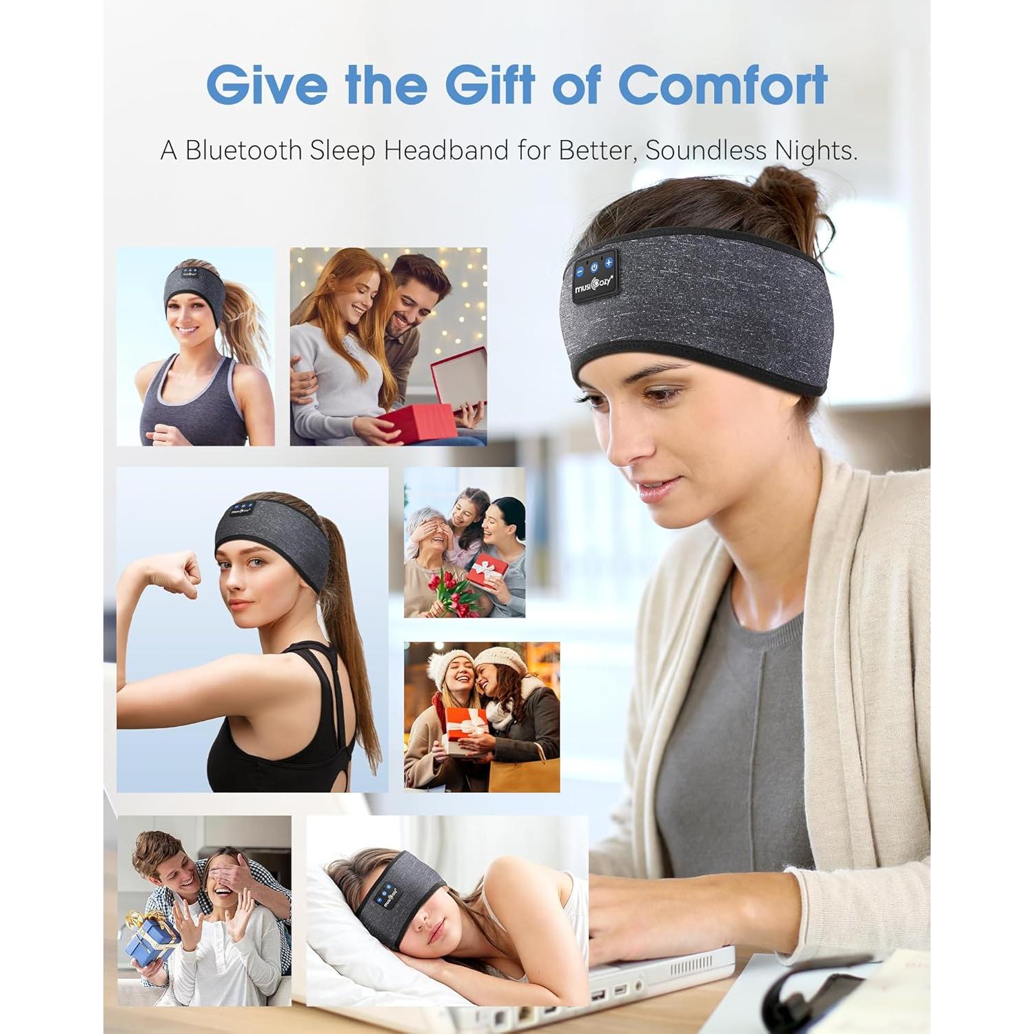 Auriculares Inalámbricos MUSICOZY Banda para la Cabeza Bluetooth 5.4