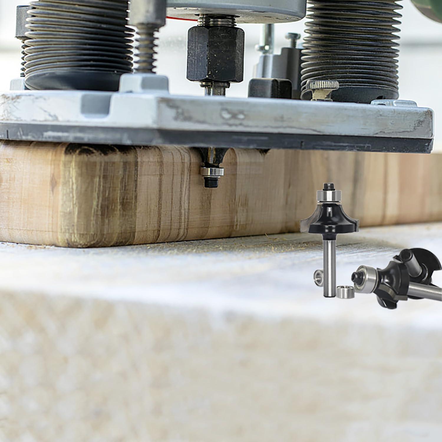 Juego de 4 Brocas Redondeadas Akylin Eje 1/4" (6.35mm)