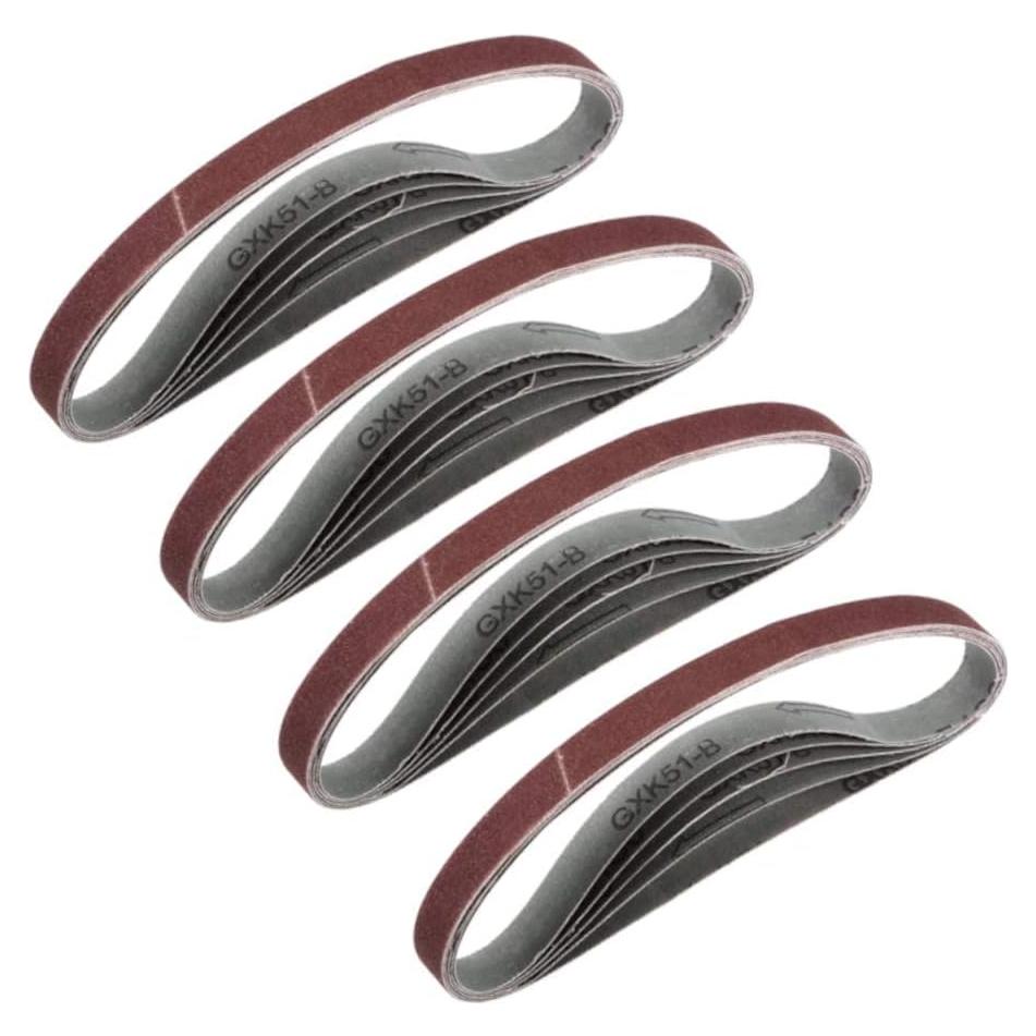 Cintas de Lijado 1/2" x 30.48 cm Zivisk 20 Piezas Granos Finos