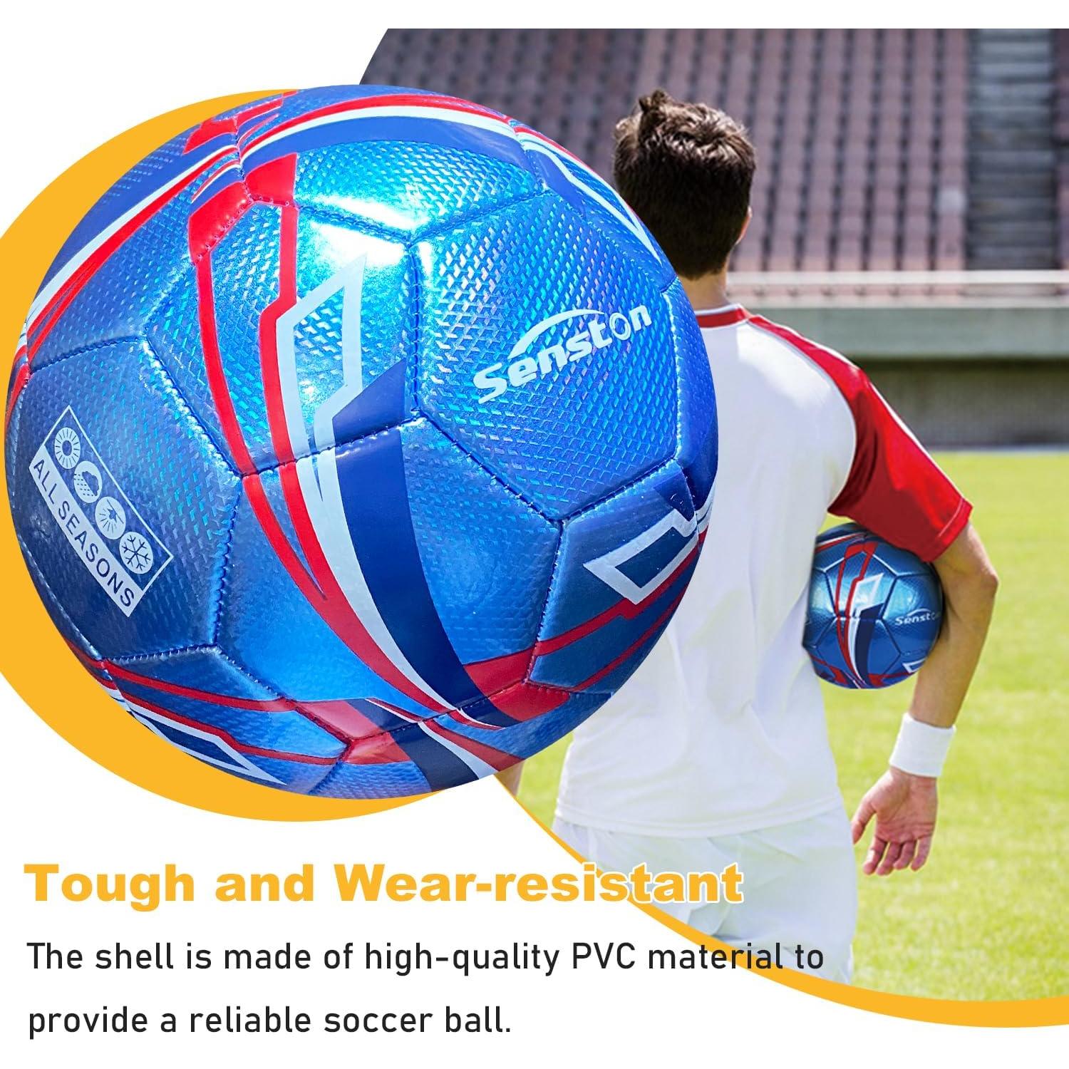 Balón de Fútbol Senston Tamaño 5 con Bomba Incluida