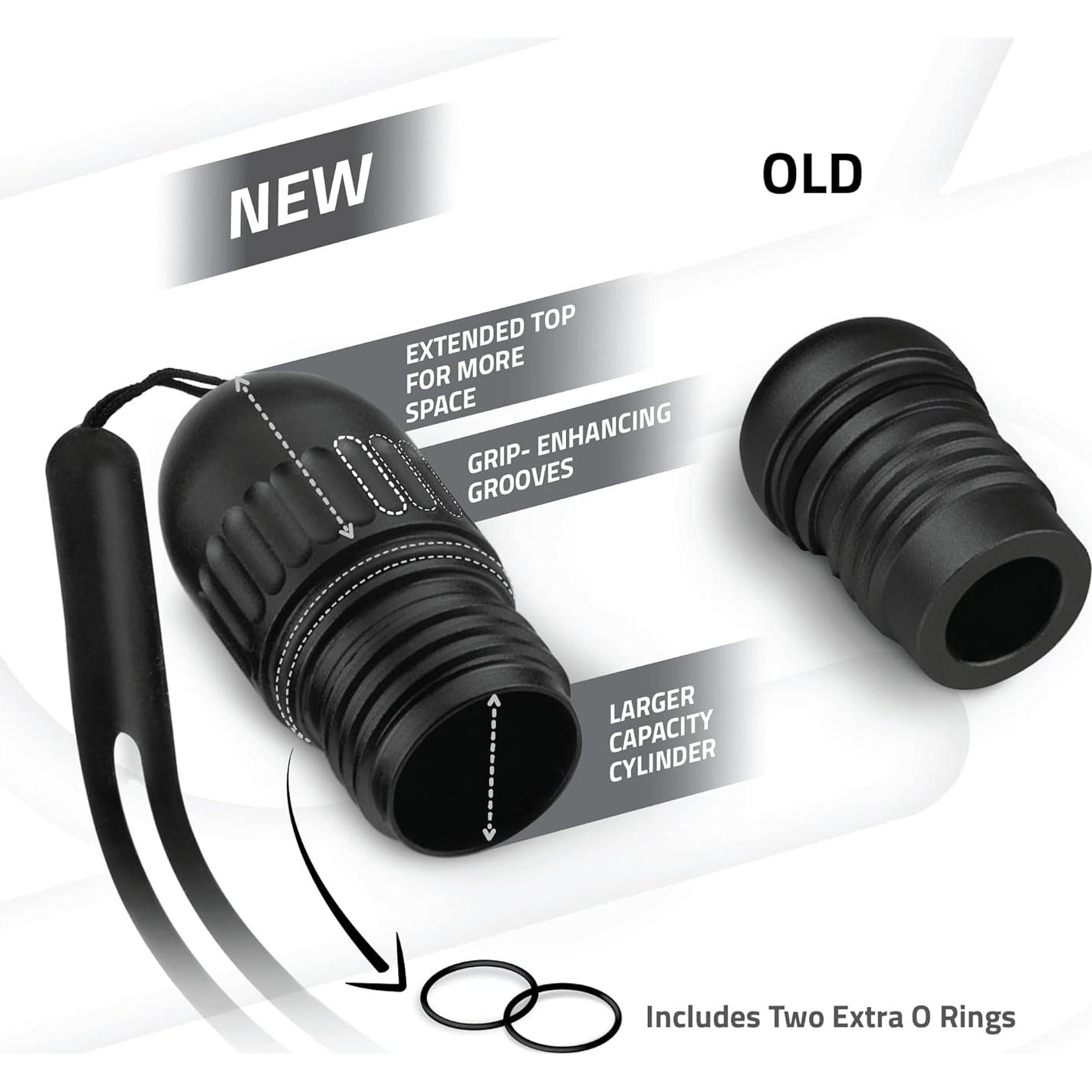 Contenedor de Tubo Metálico ESD Negro 11.43 cm Impermeable