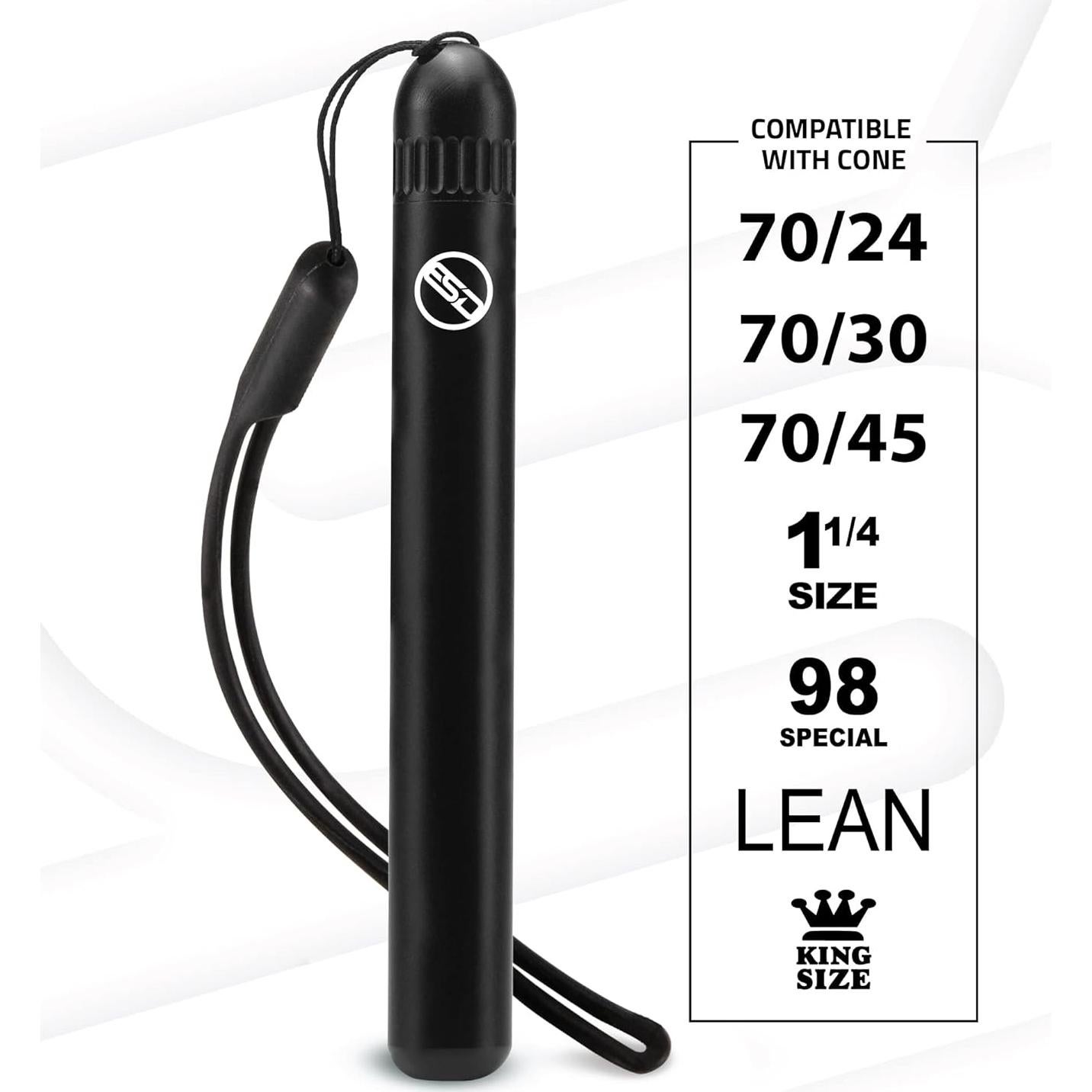 Contenedor de Tubo Metálico ESD Negro 11.43 cm Impermeable