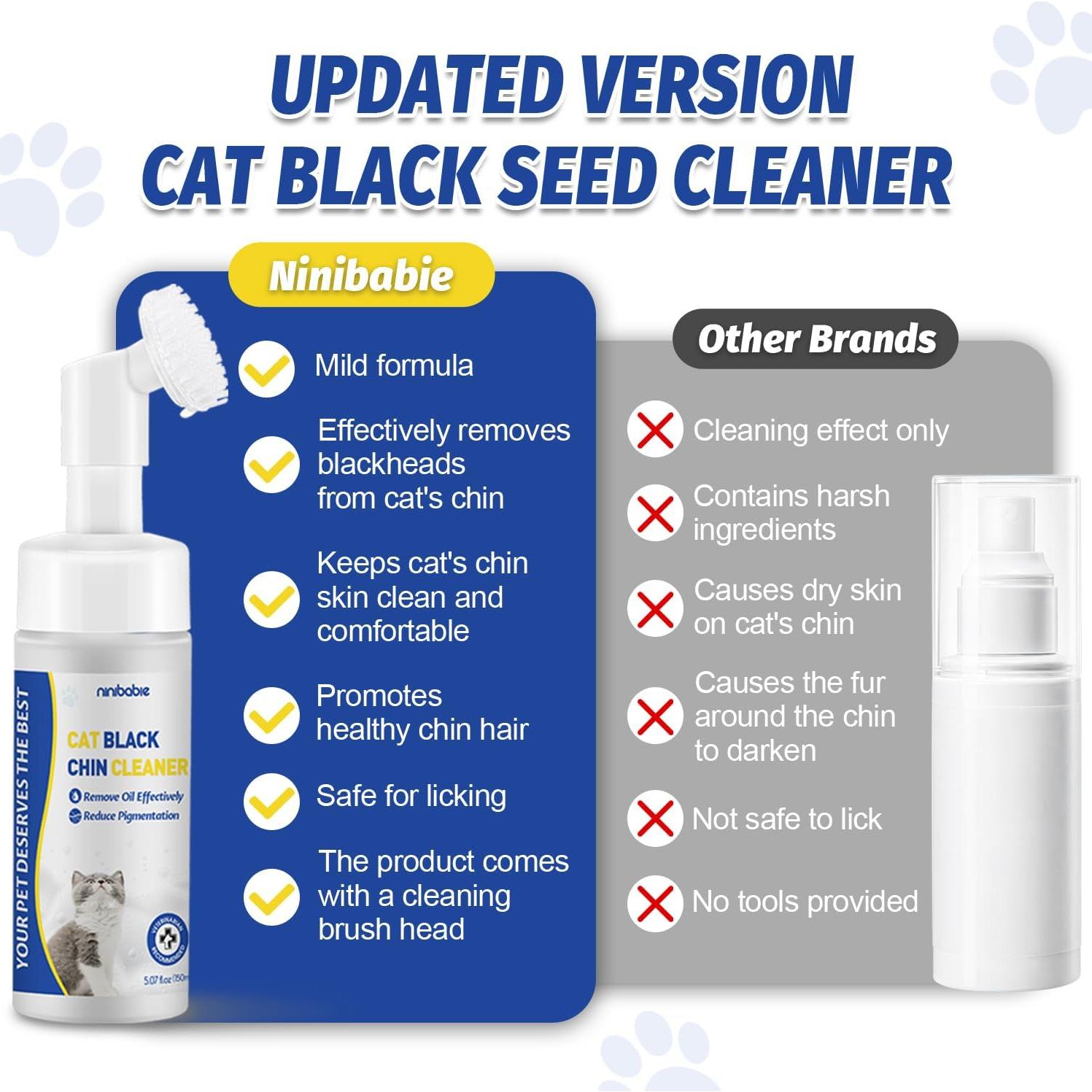 Limpiador de Semillas Negras Ninibabie 150 ml para Gatos