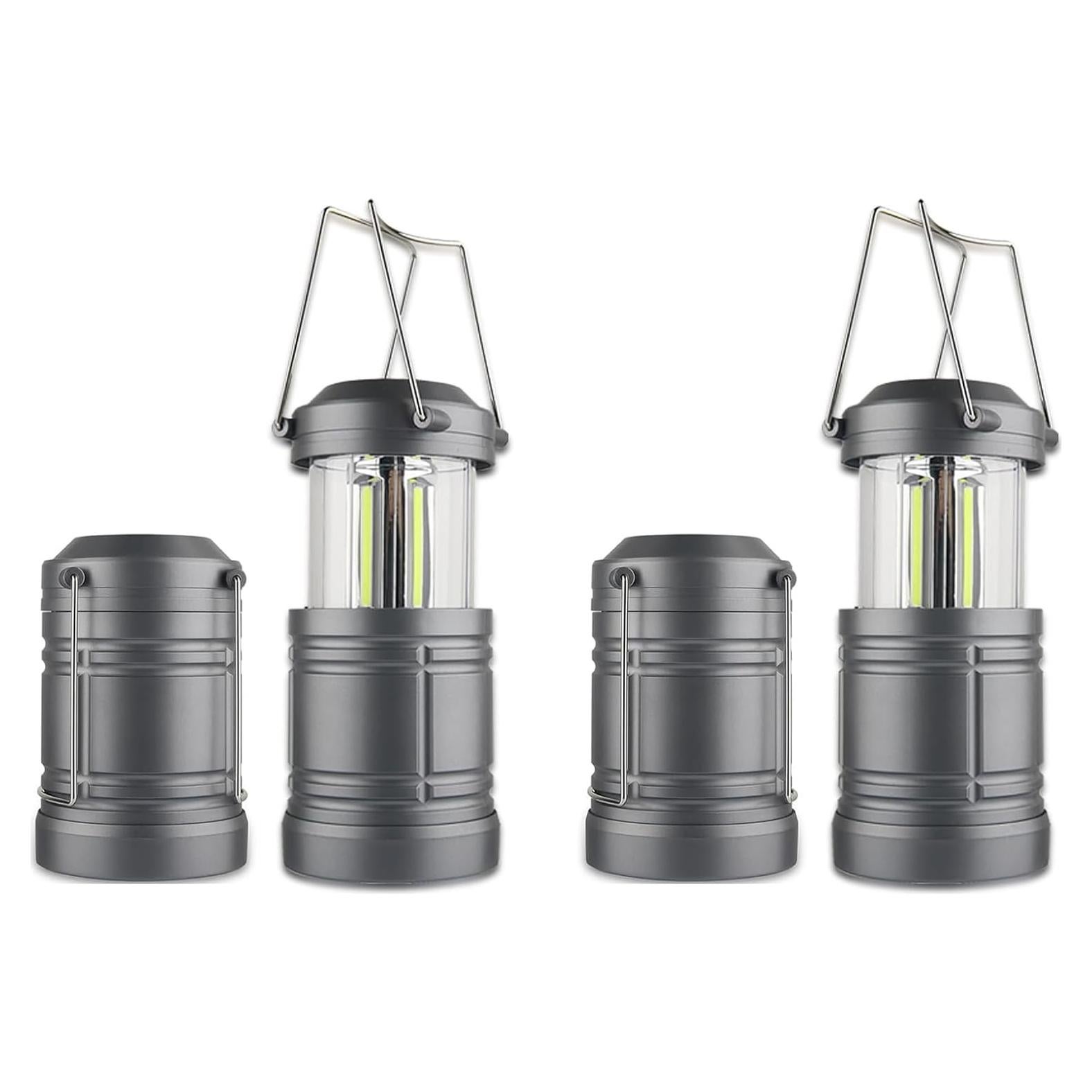 Linterna de Camping LED Decaker, 500 Lúmenes, Paquete de 4