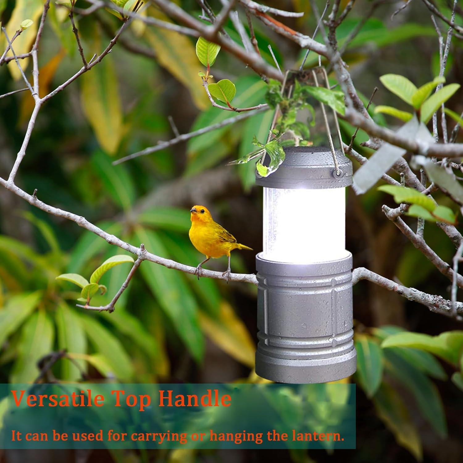 Linterna de Camping LED Decaker, 500 Lúmenes, Paquete de 4