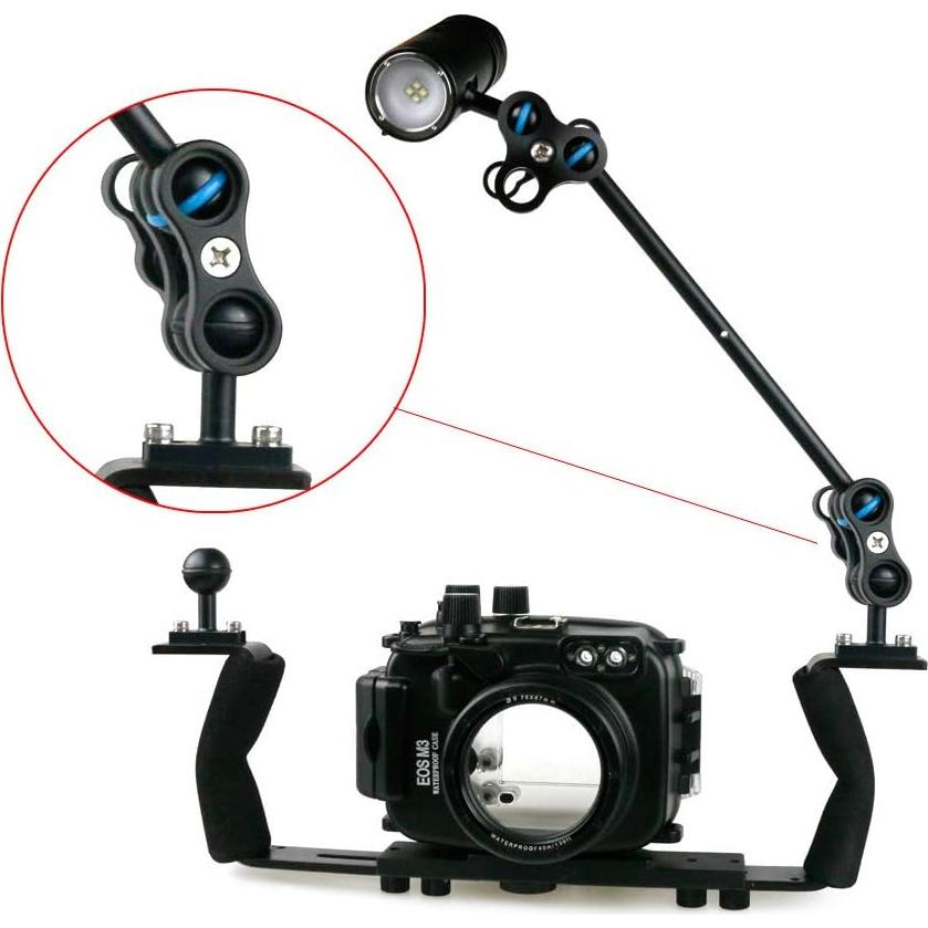 Soporte de Brazo de Aluminio Seafrogs CP-2 para Buceo