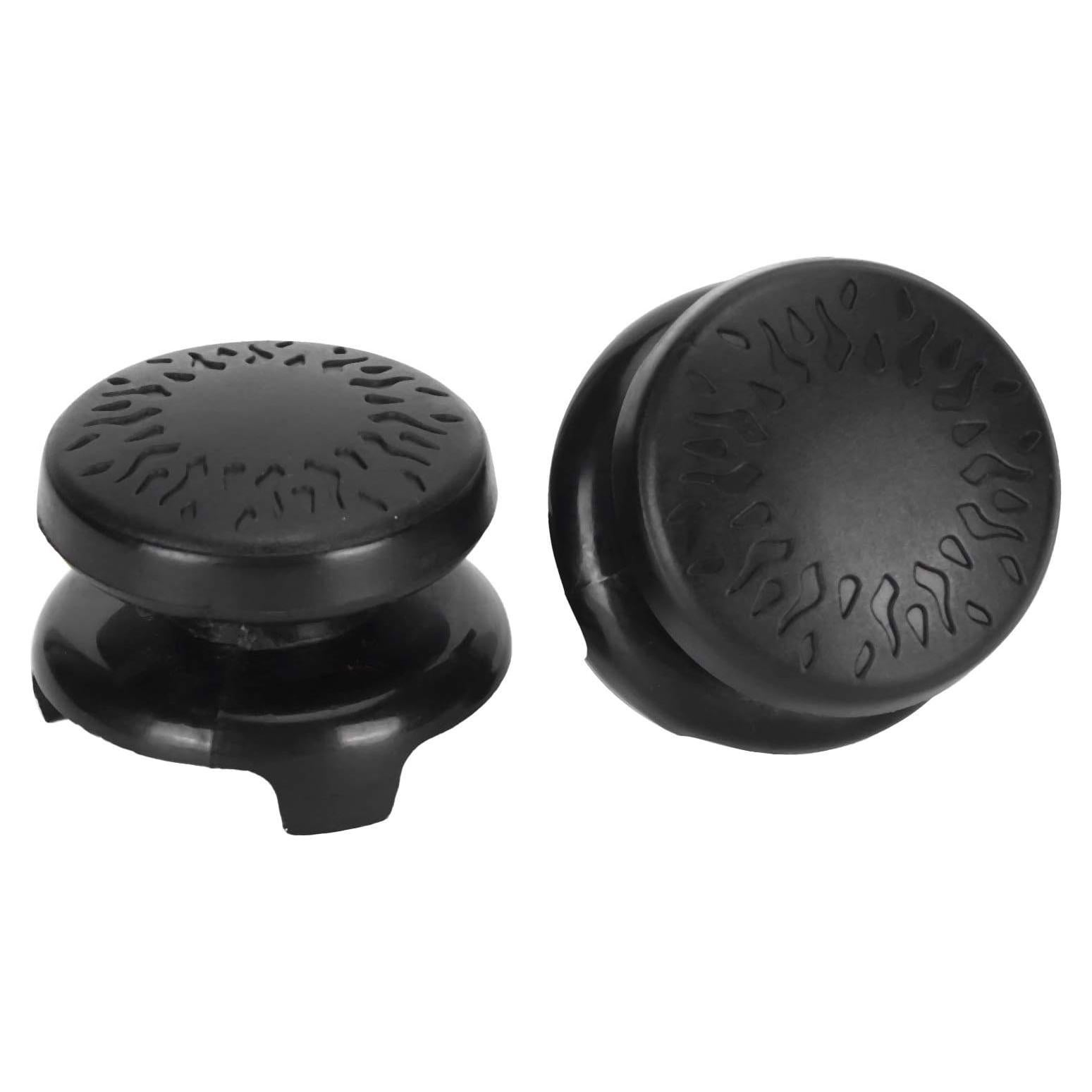 2 Piezas Cubiertas de Silicona para Joystick Heayzoki Negro