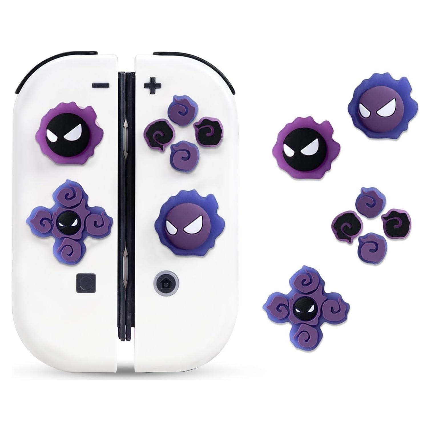 Tapas de Botones D-Pad Jusy para Nintendo Switch OLED 3D