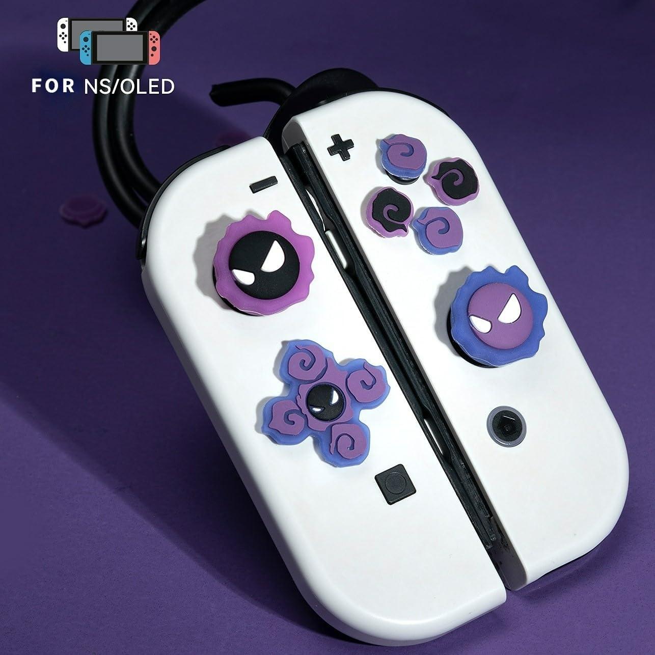 Tapas de Botones D-Pad Jusy para Nintendo Switch OLED 3D