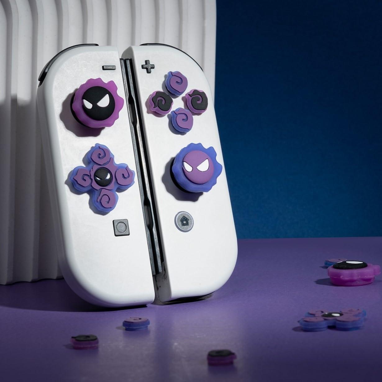 Tapas de Botones D-Pad Jusy para Nintendo Switch OLED 3D