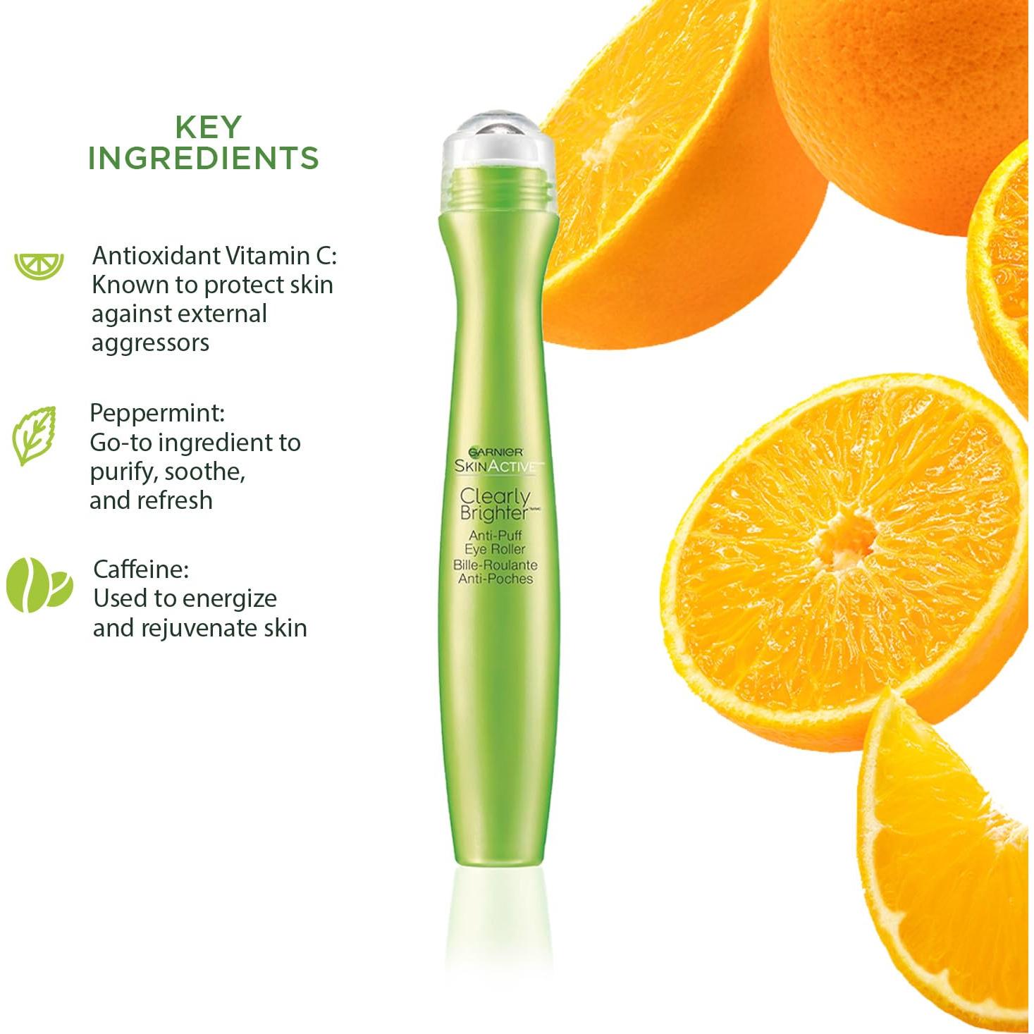 Garnier Clearly Brighter Roller Gel para Ojos 3x15ml - Anti-Ojeras