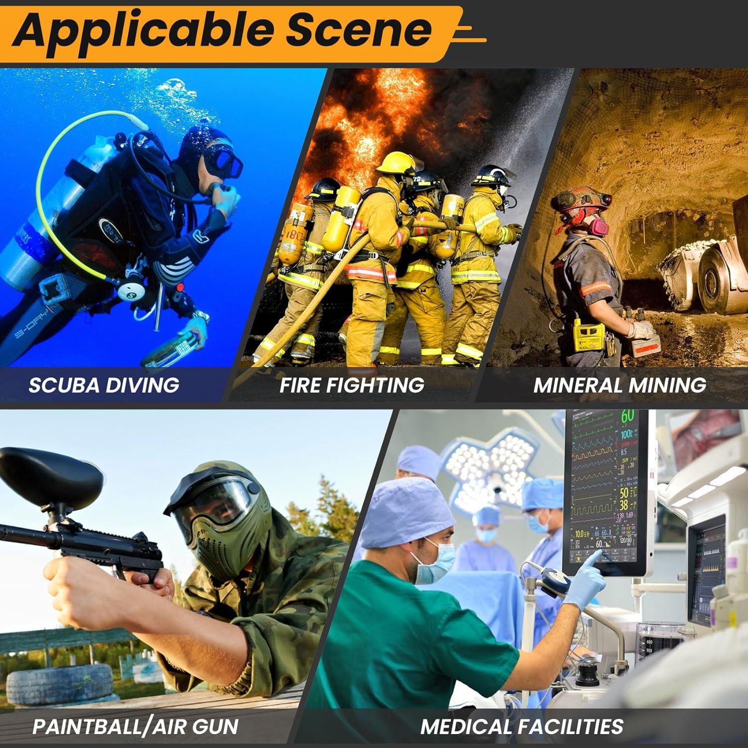 Adaptador de Válvula DIN SUMNEW para Buceo y Paintball