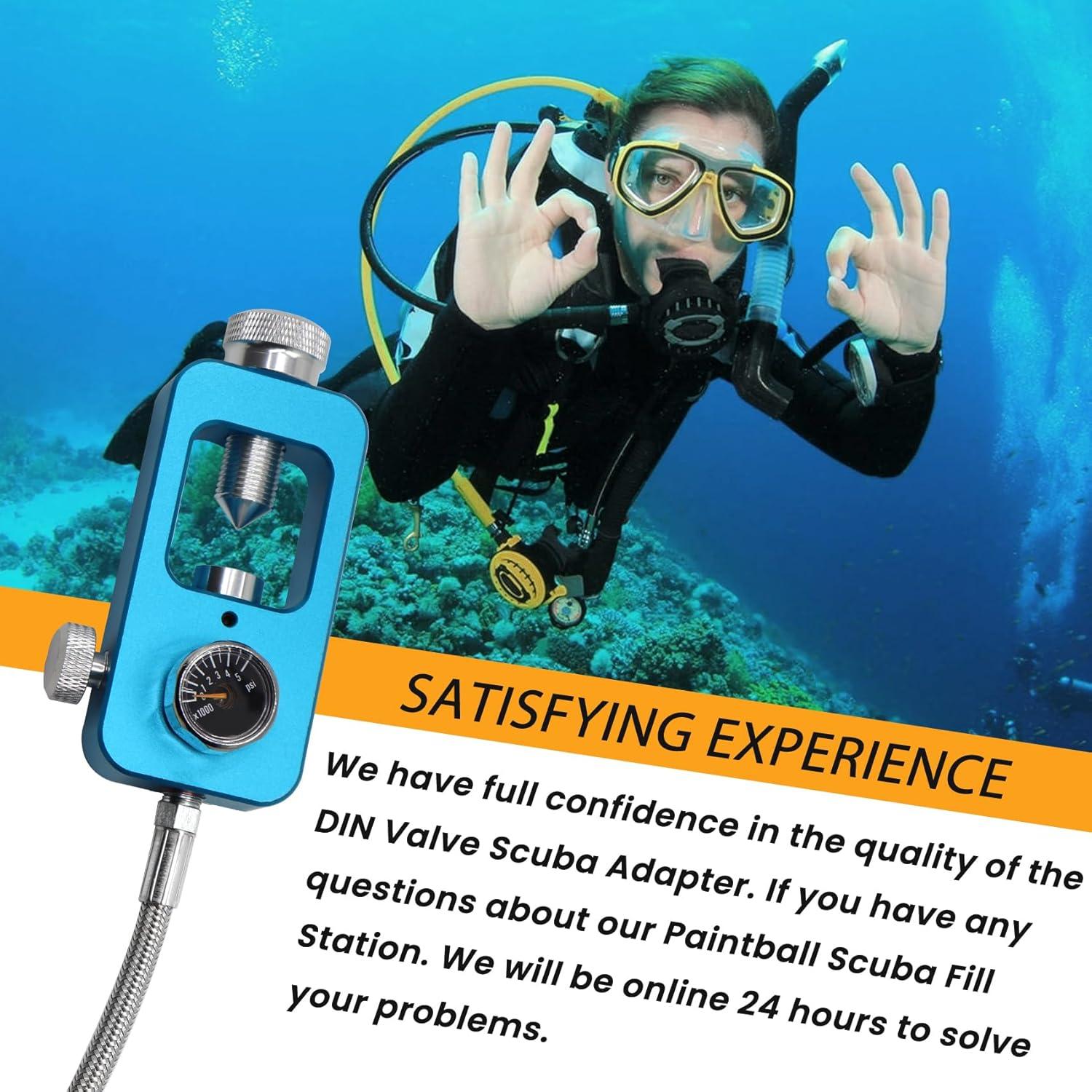 Adaptador de Válvula DIN SUMNEW para Buceo y Paintball