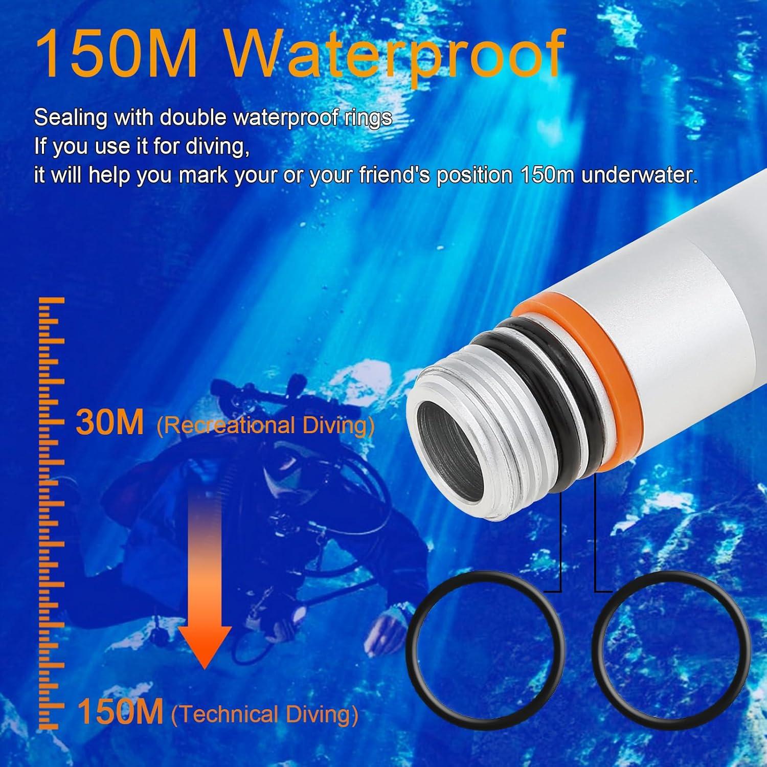 Luz de Señal Estroboscópica SecurityIng Azul para Buceo