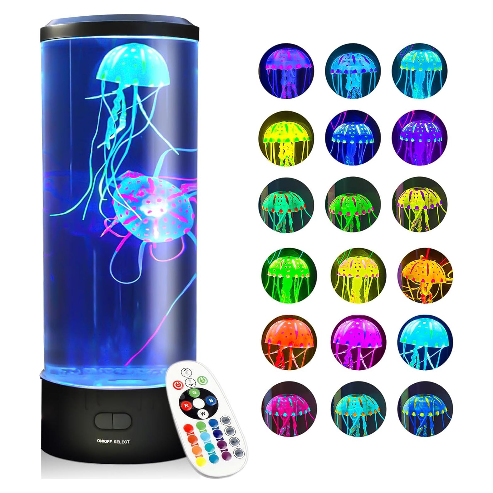 Lámpara Acuario de Medusas Brewish con Control Remoto LED