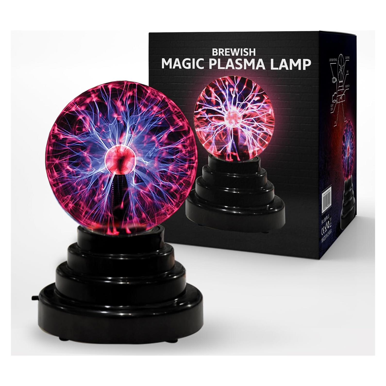 Lámpara de Plasma Brewish 15cm Táctil Interactiva USB