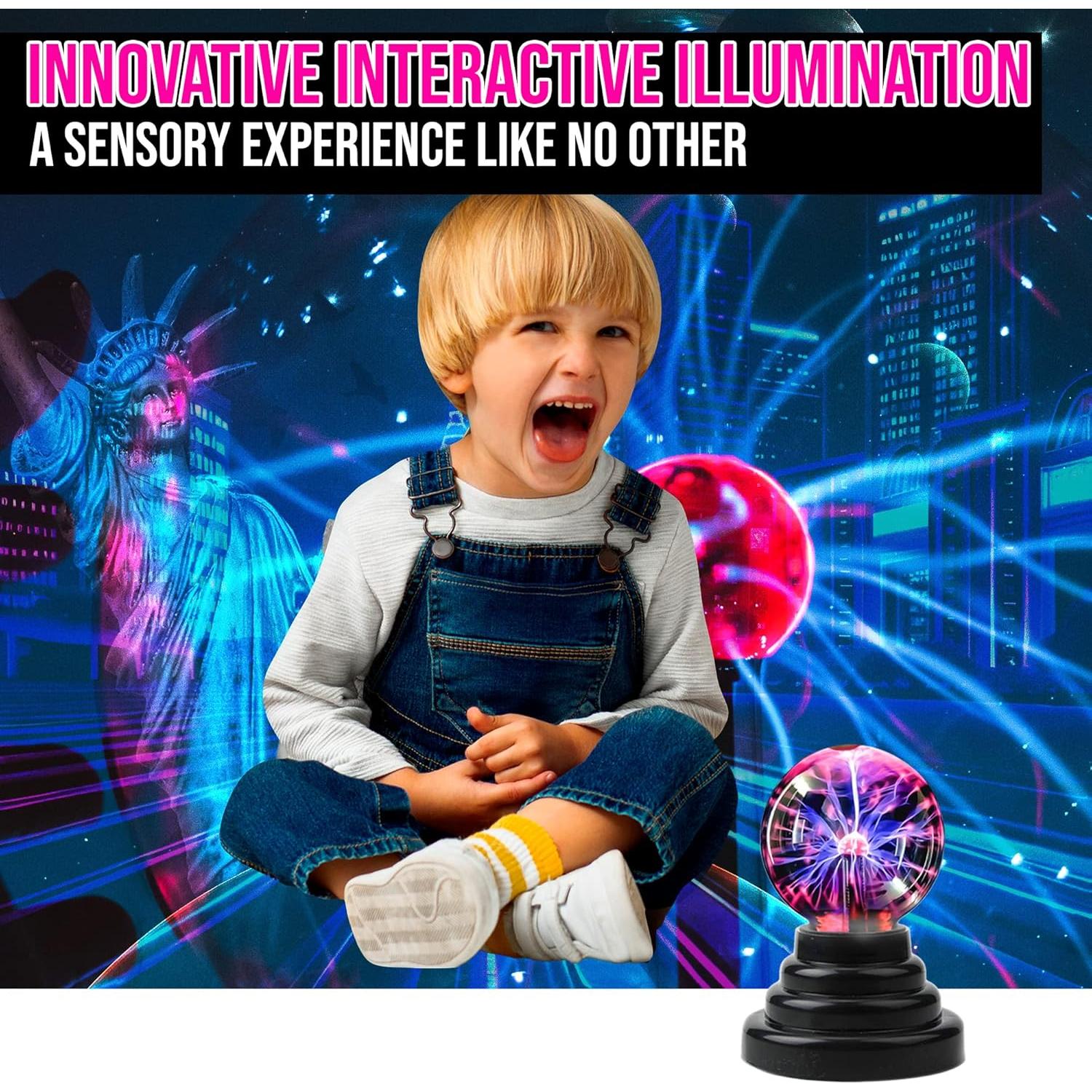 Lámpara de Plasma Brewish 15cm Táctil Interactiva USB