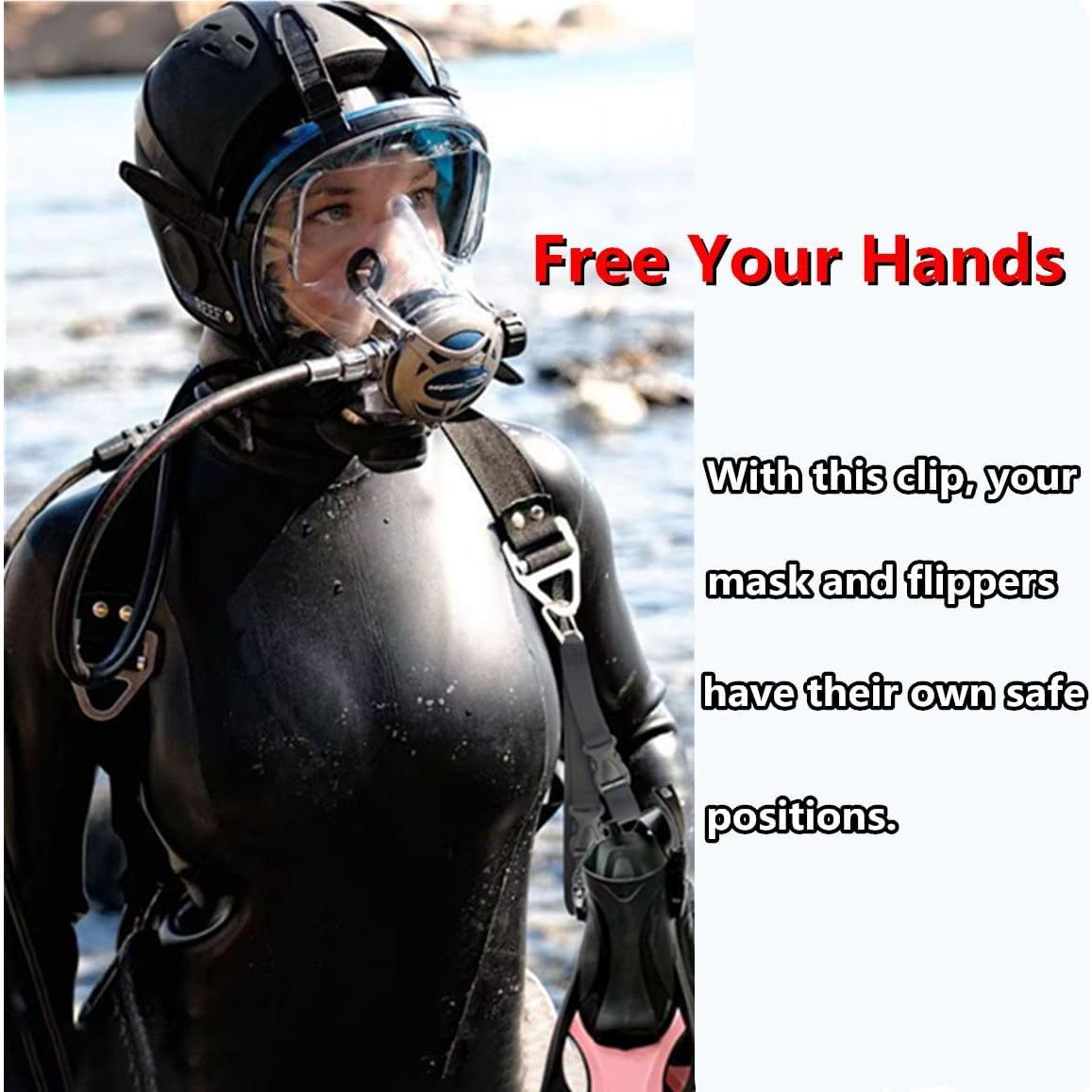 Soporte de Aletas y Clip para Máscara CSXLKJ0124 - Accesorios de Buceo